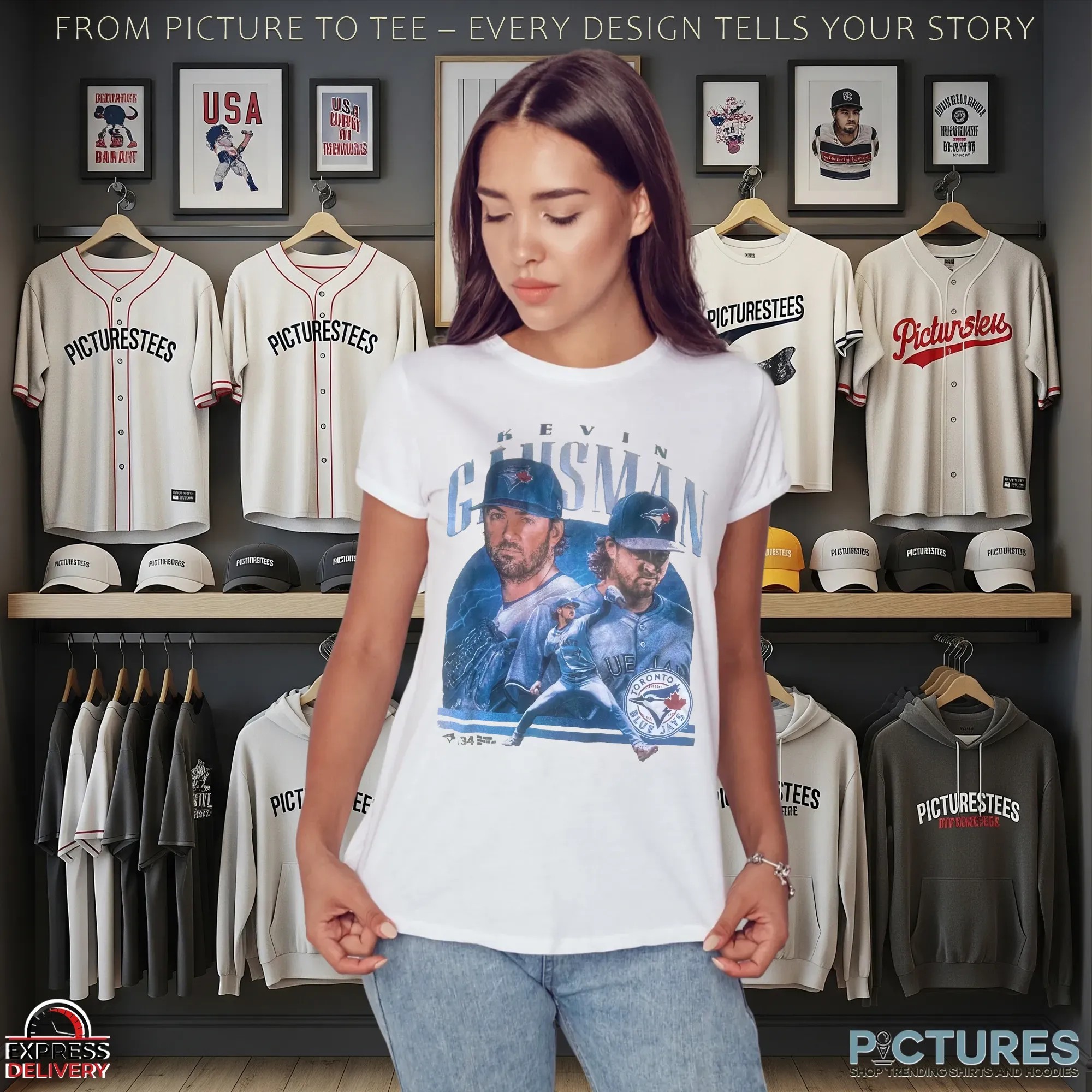 Davis Schneider wear Kevin Gausman Toronto Blue Jays Graphic T Shirt