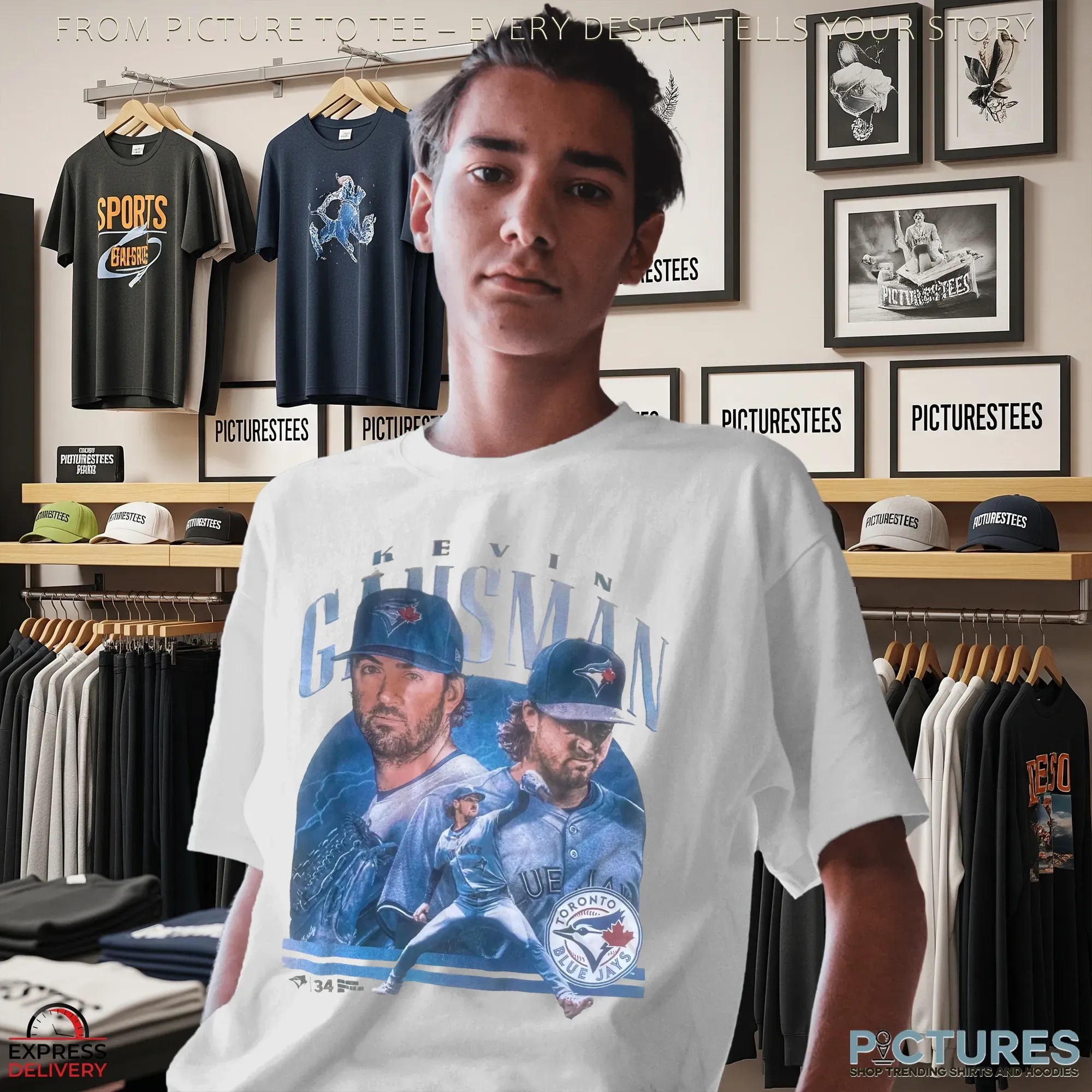 Davis Schneider wear Kevin Gausman Toronto Blue Jays Graphic T Shirt