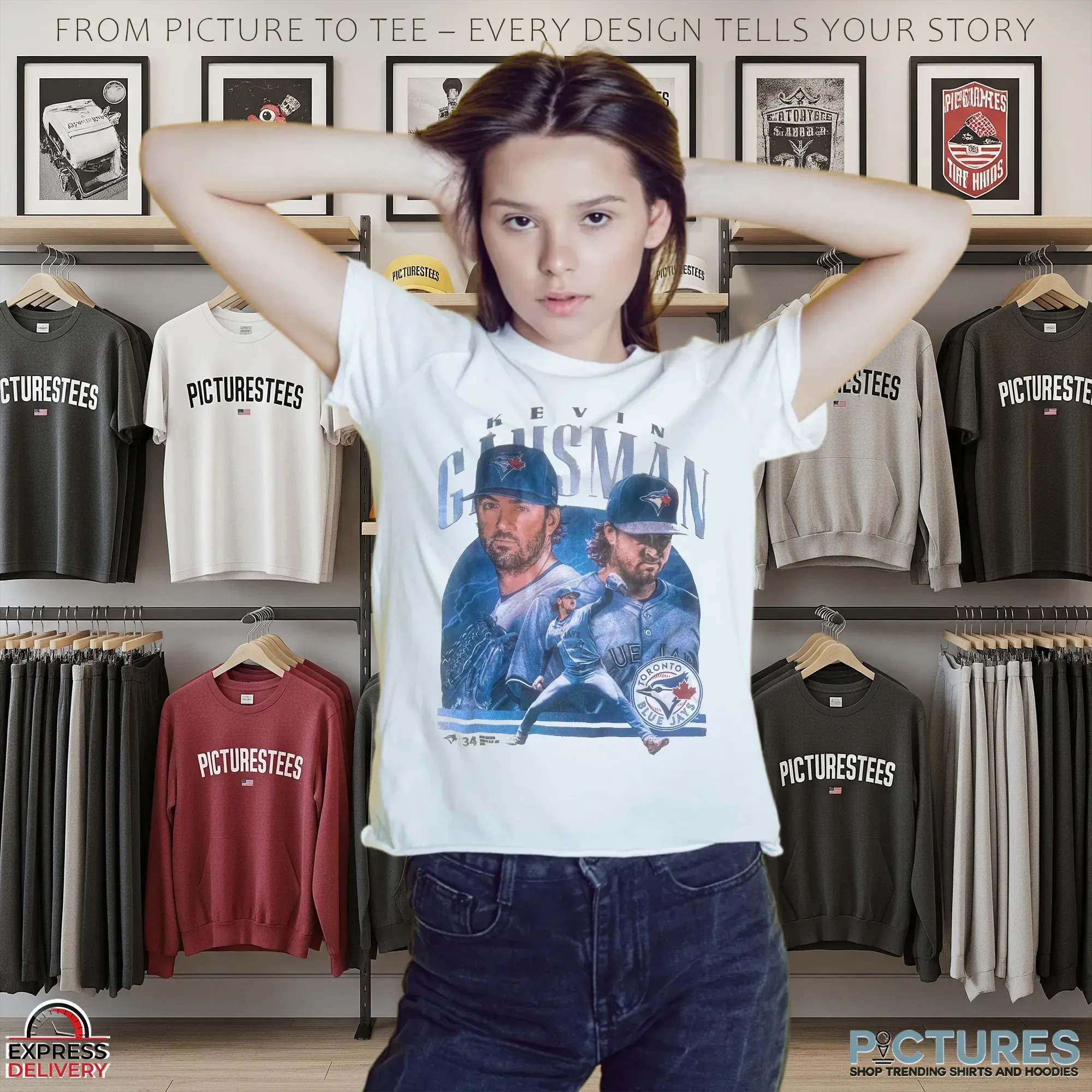 Davis Schneider wear Kevin Gausman Toronto Blue Jays Graphic T Shirt