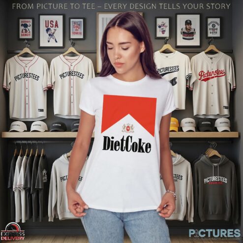 Diet Coke Marlboro Cigs Parody Graphic T Shirt