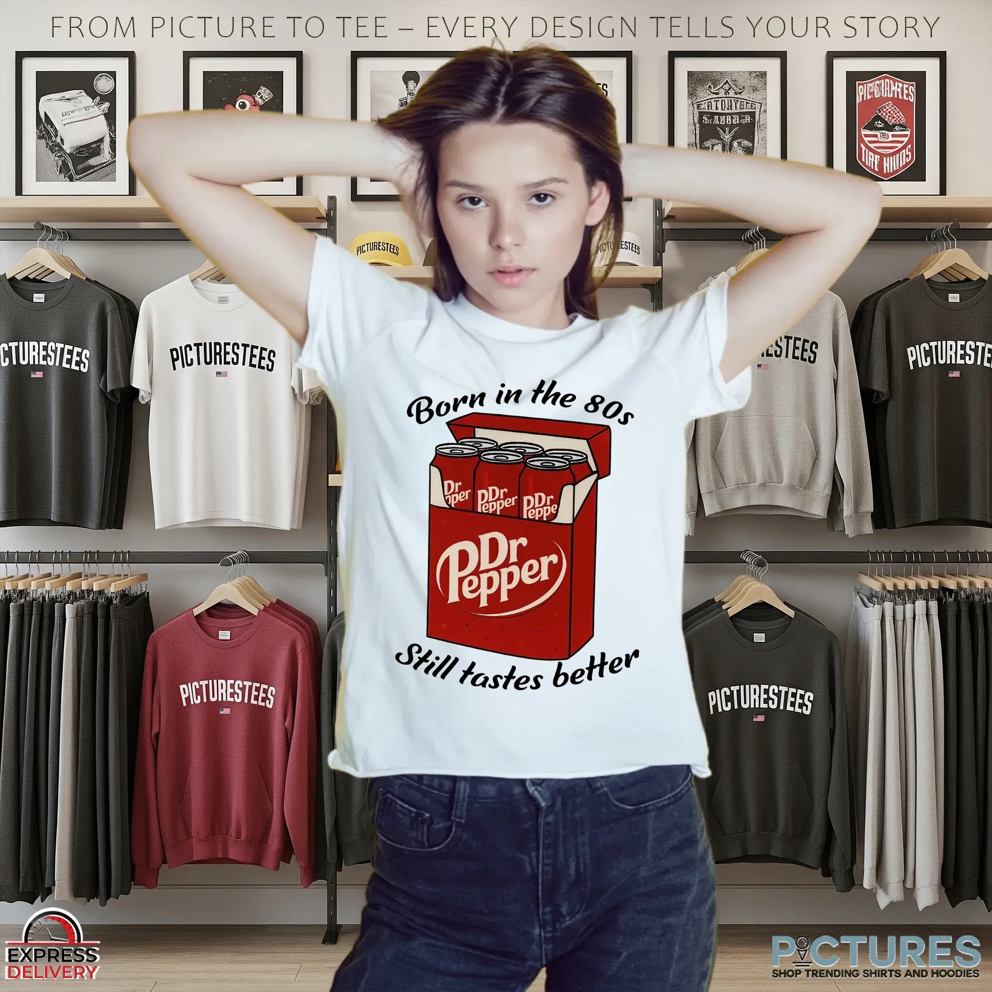 Dr Pepper Born In The 80s Still Tastes Better Soda Graphic T Shirt