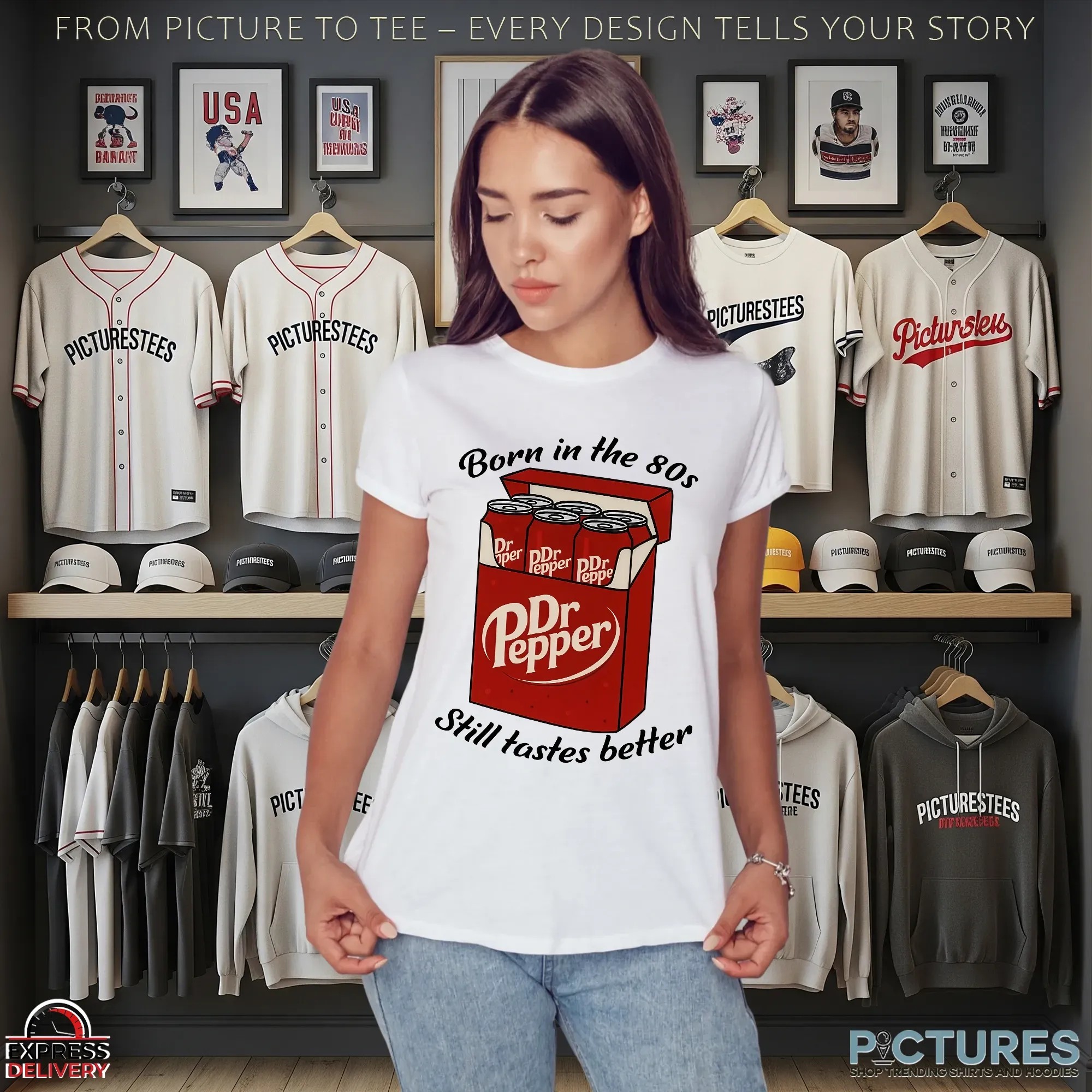 Dr Pepper Born In The 80s Still Tastes Better Soda Graphic T Shirt
