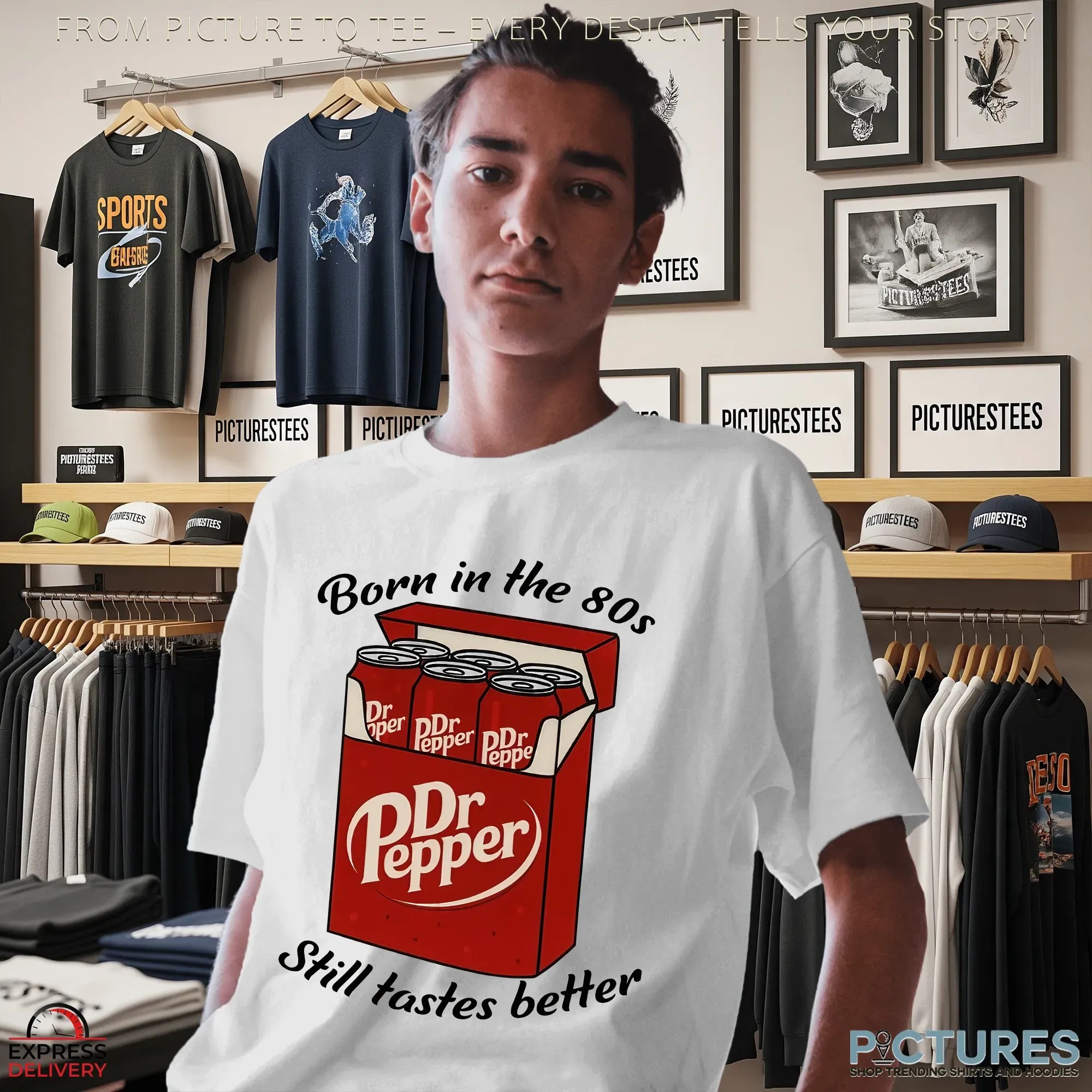 Dr Pepper Born In The 80s Still Tastes Better Soda Graphic T Shirt