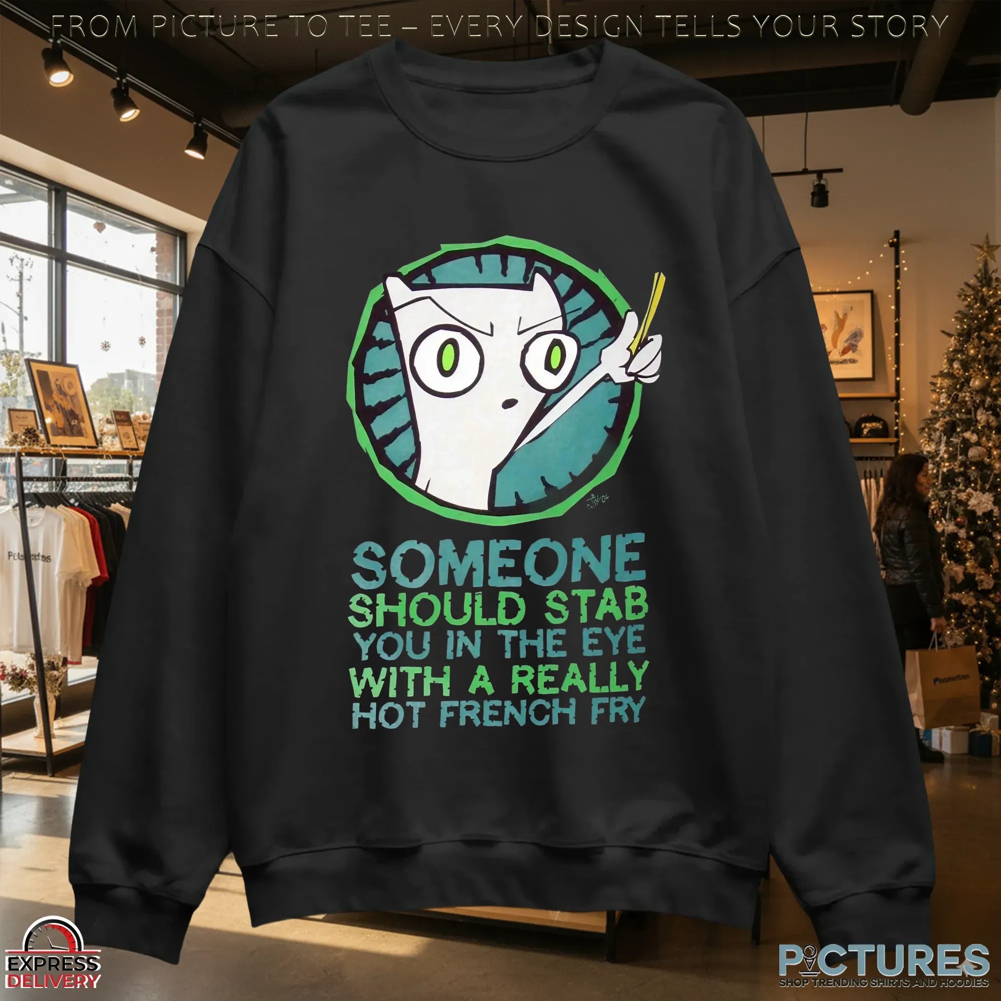 Foamy The Squirrel Someone Should Stab You In The Eye With A Really Hot French Fry T Shirt