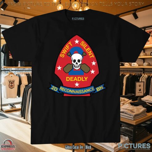 Force Recon Swift Silent Deadly 2nd Reconnaissance Battalion Shirt