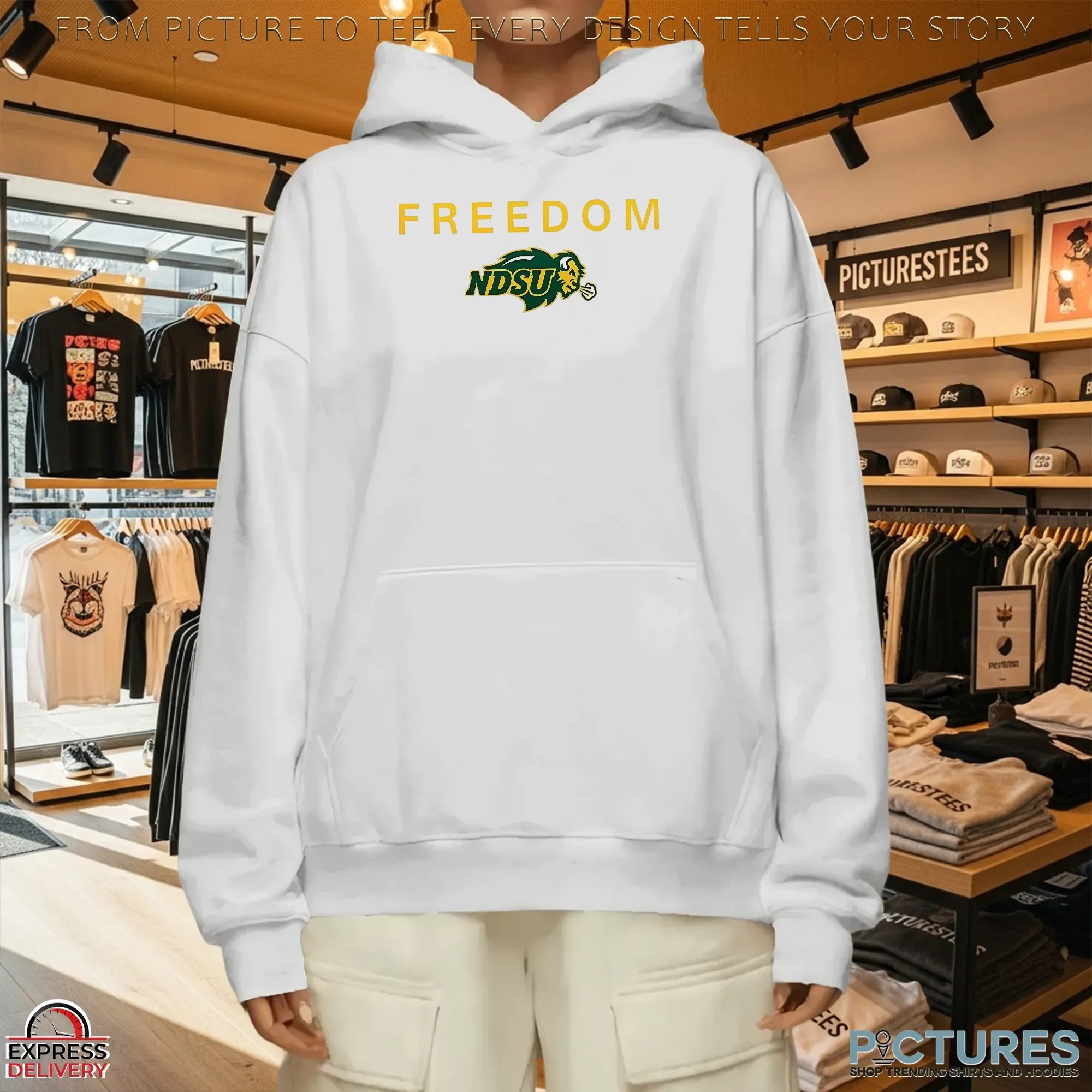 Freedom North Dakota State Bison Football Logo T Shirt Freedom North Dakota State Bison Football Logo T Shirt