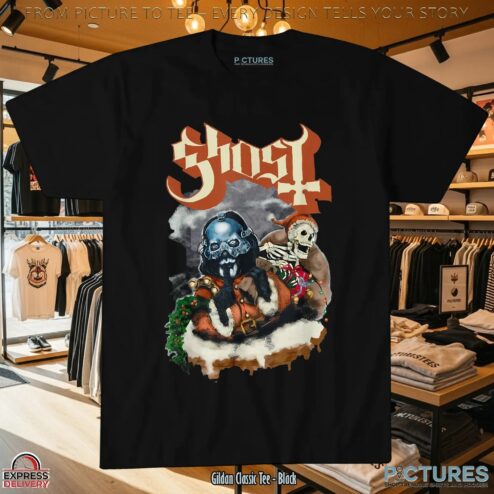 Ghost Papa Emeritus Skeleton Chrismas T Shirt