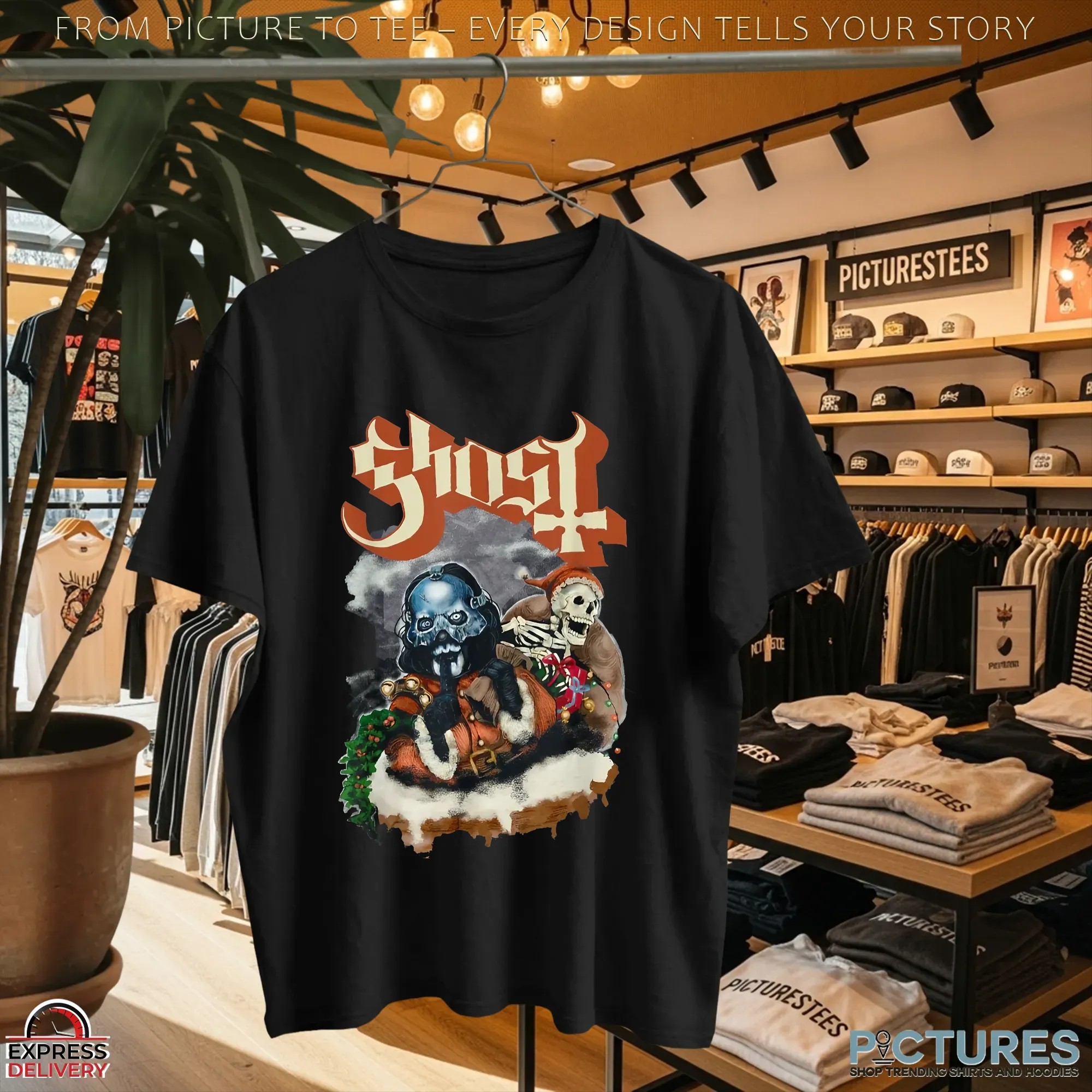 Ghost Papa Emeritus Skeleton Chrismas T Shirt Ghost Papa Emeritus Skeleton Chrismas T Shirt
