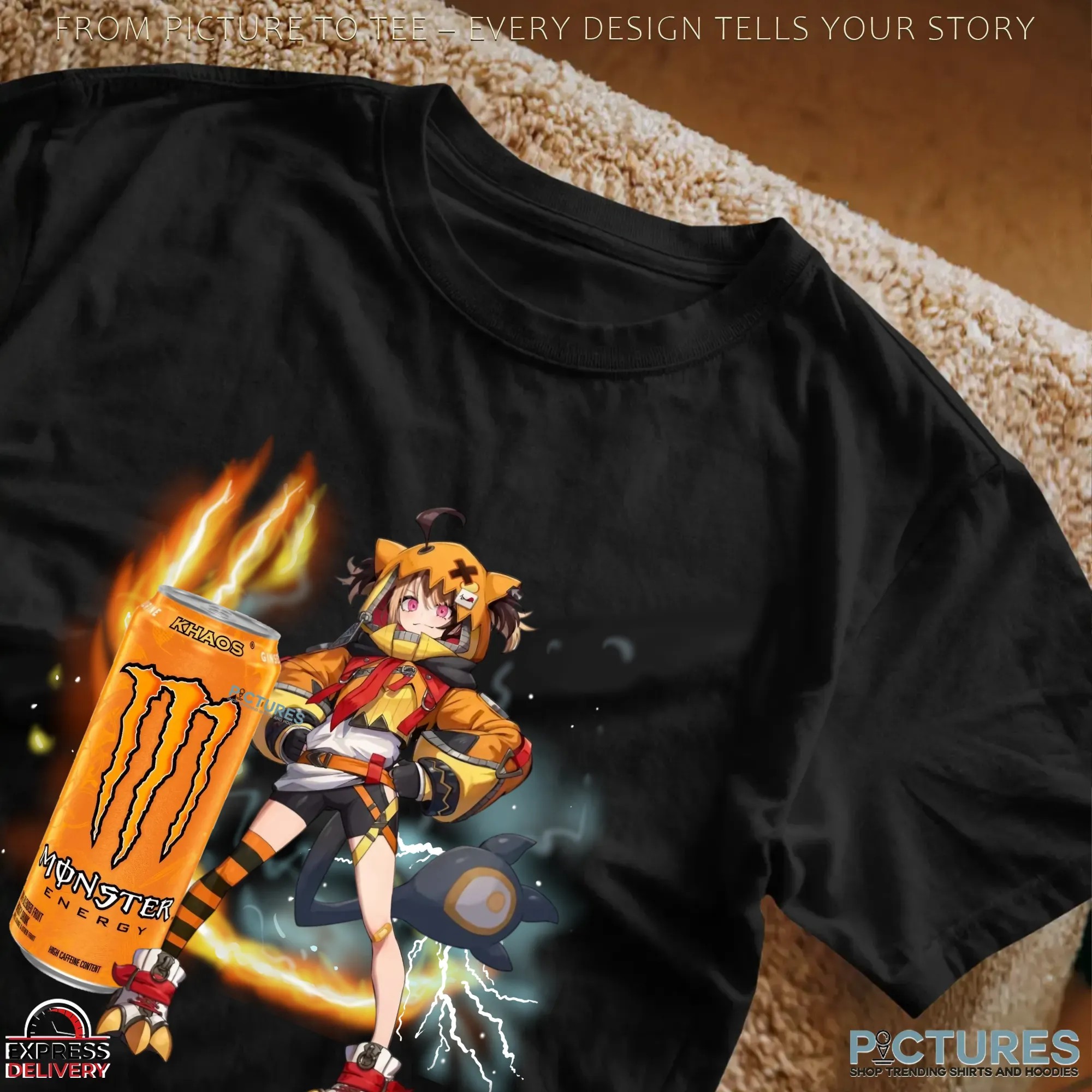 Gigi Murin HoloLilve Monster Energy Boat Go Binted Mashup T Shirt