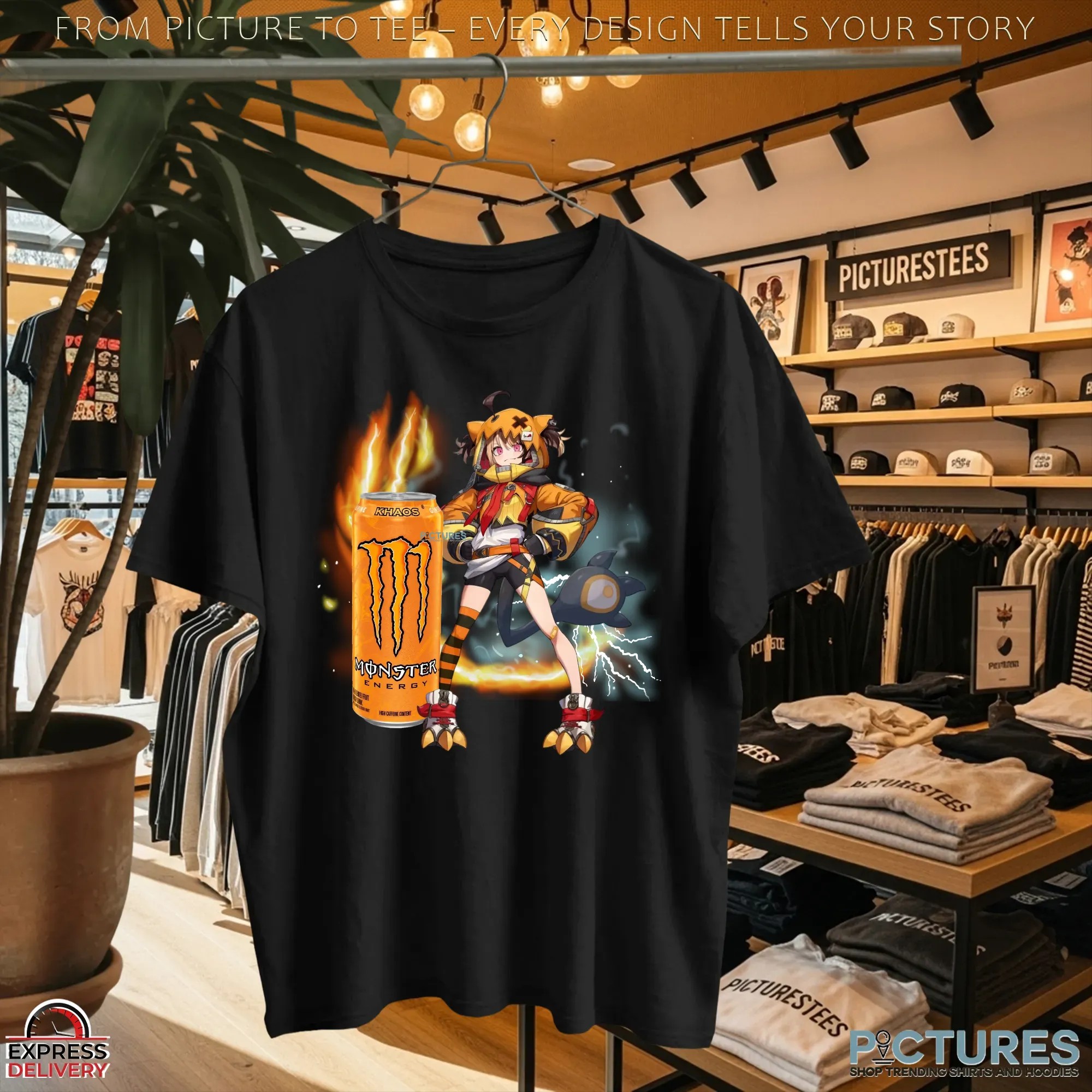 Gigi Murin HoloLilve Monster Energy Boat Go Binted Mashup T Shirt