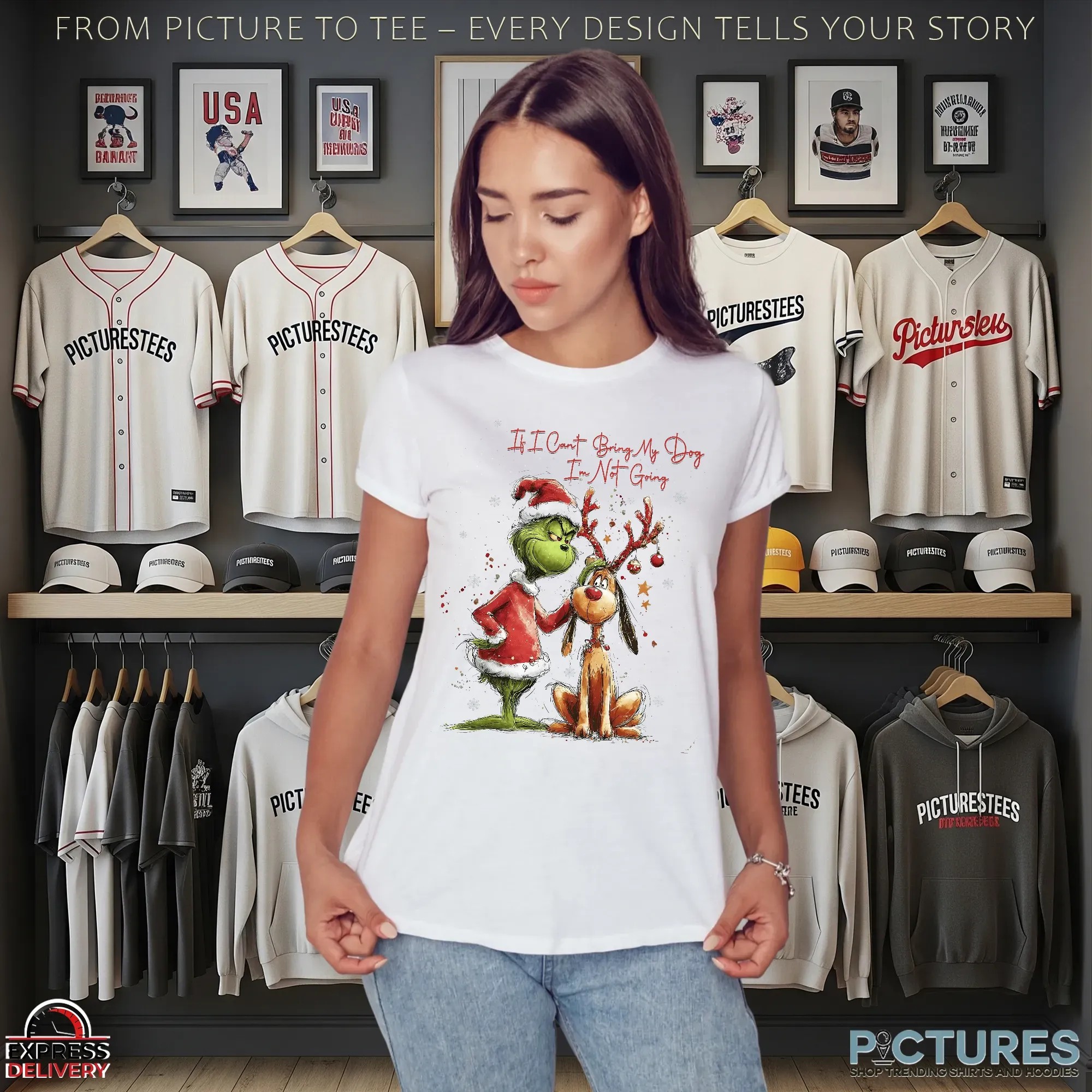 Grinch And Max If I Can't Bring My Dog I'm Not Going Christmas Dog Love T Shirt Grinch And Max If I Can't Bring My Dog I'm Not Going Christmas Dog Love T Shirt