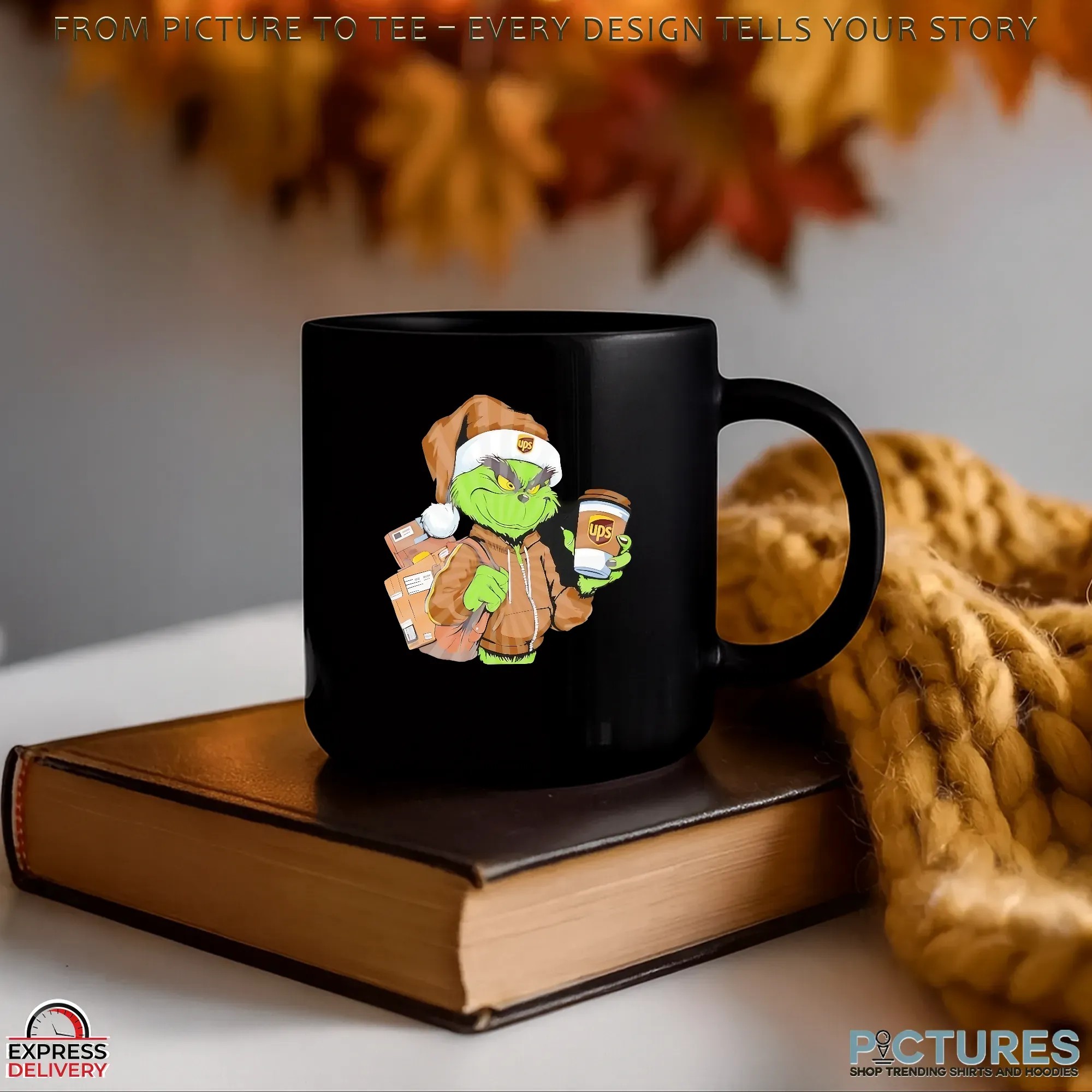 Grinch Delivering UPS Merry Christmas T Shirt Grinch Delivering UPS Merry Christmas T Shirt