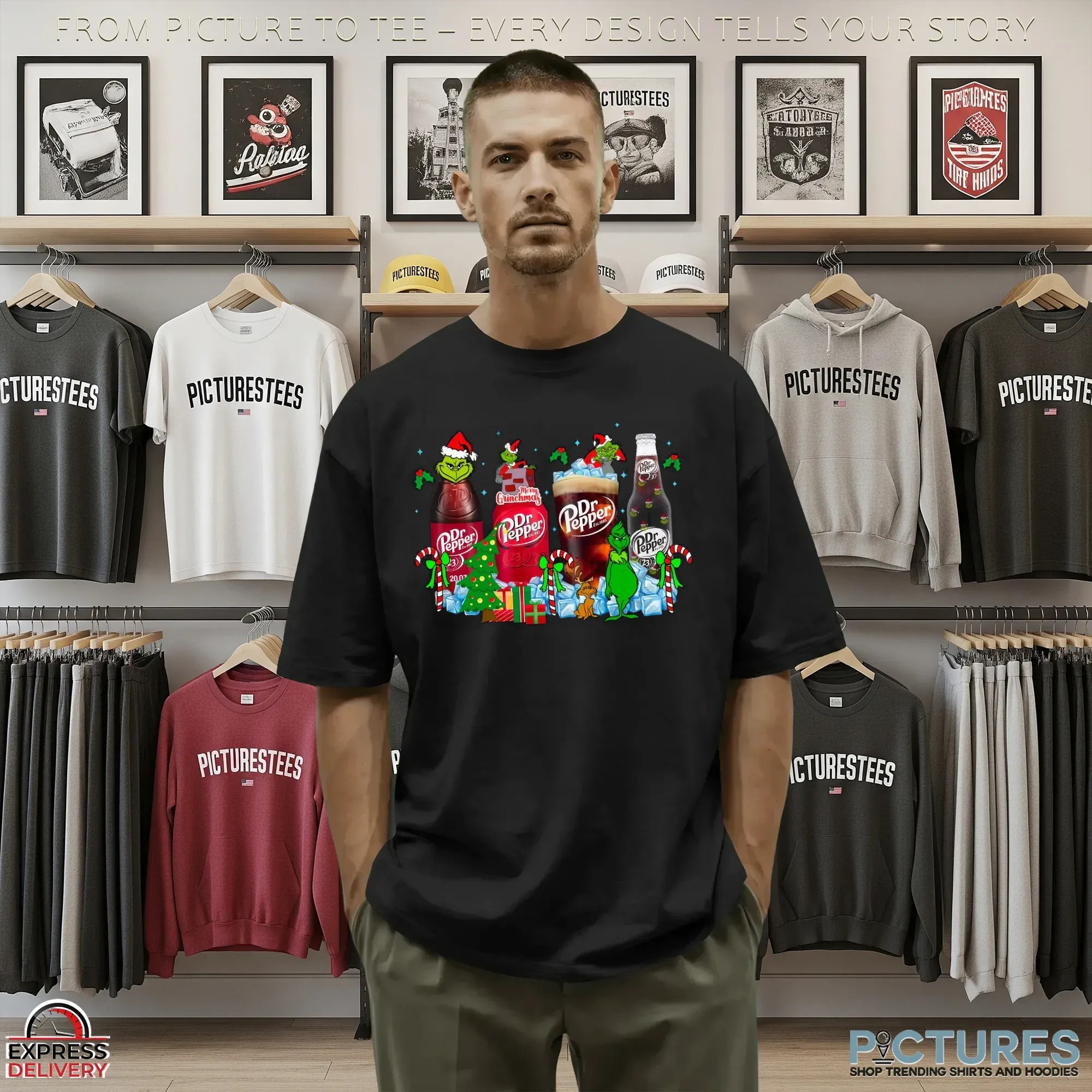 Grinch Dr Pepper Soda Lover Christmas T Shirt