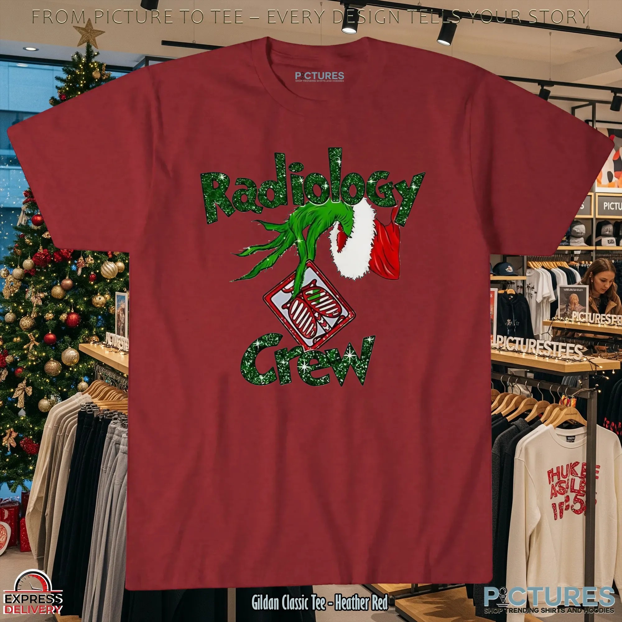 Grinch Hand Radiology Crew X Ray Tech Radiology Christmas T Shirt Grinch Hand Radiology Crew X Ray Tech Radiology Christmas T Shirt