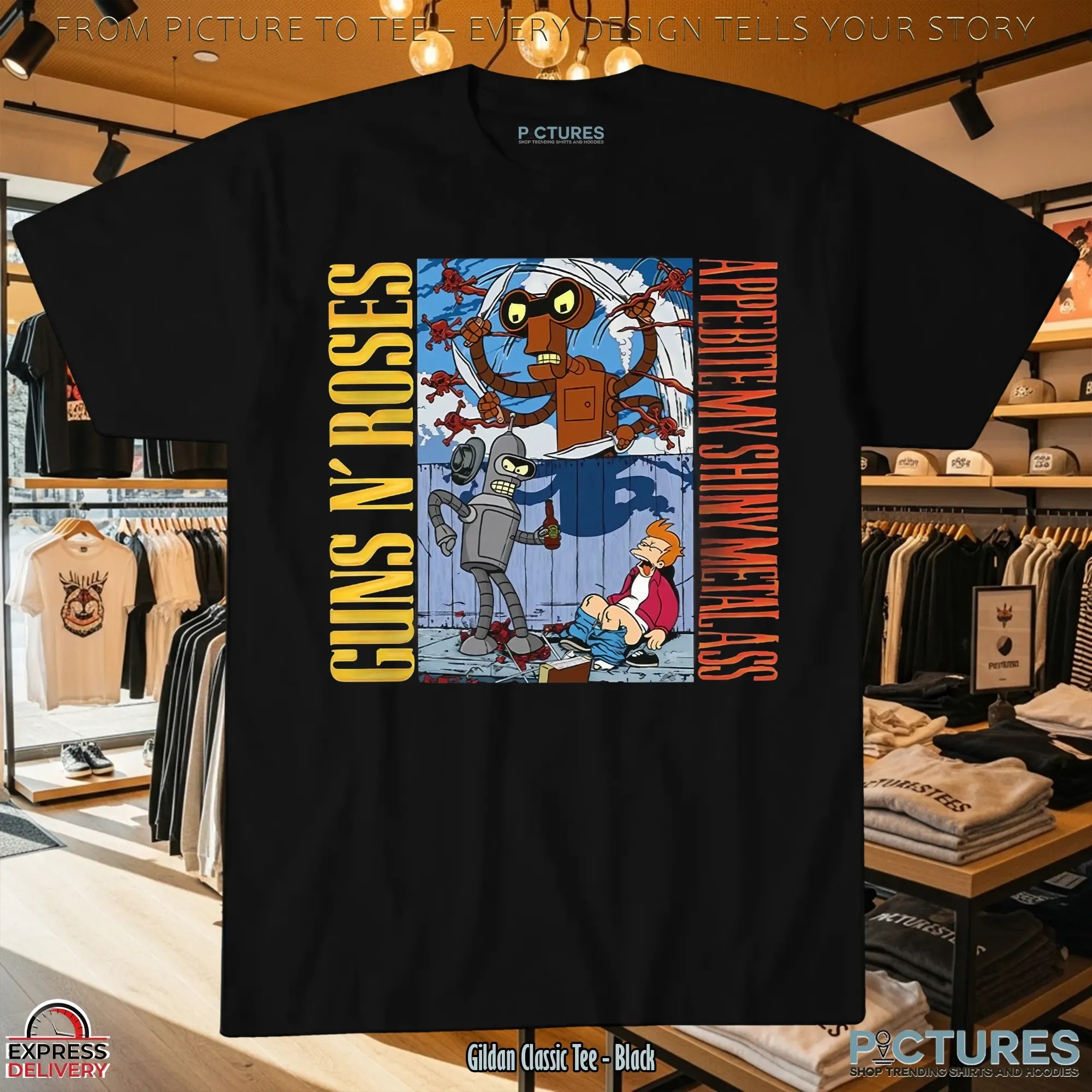 Guns N’ Roses Appebite My Shiny Metal Ass Unisex Graphic T Shirt