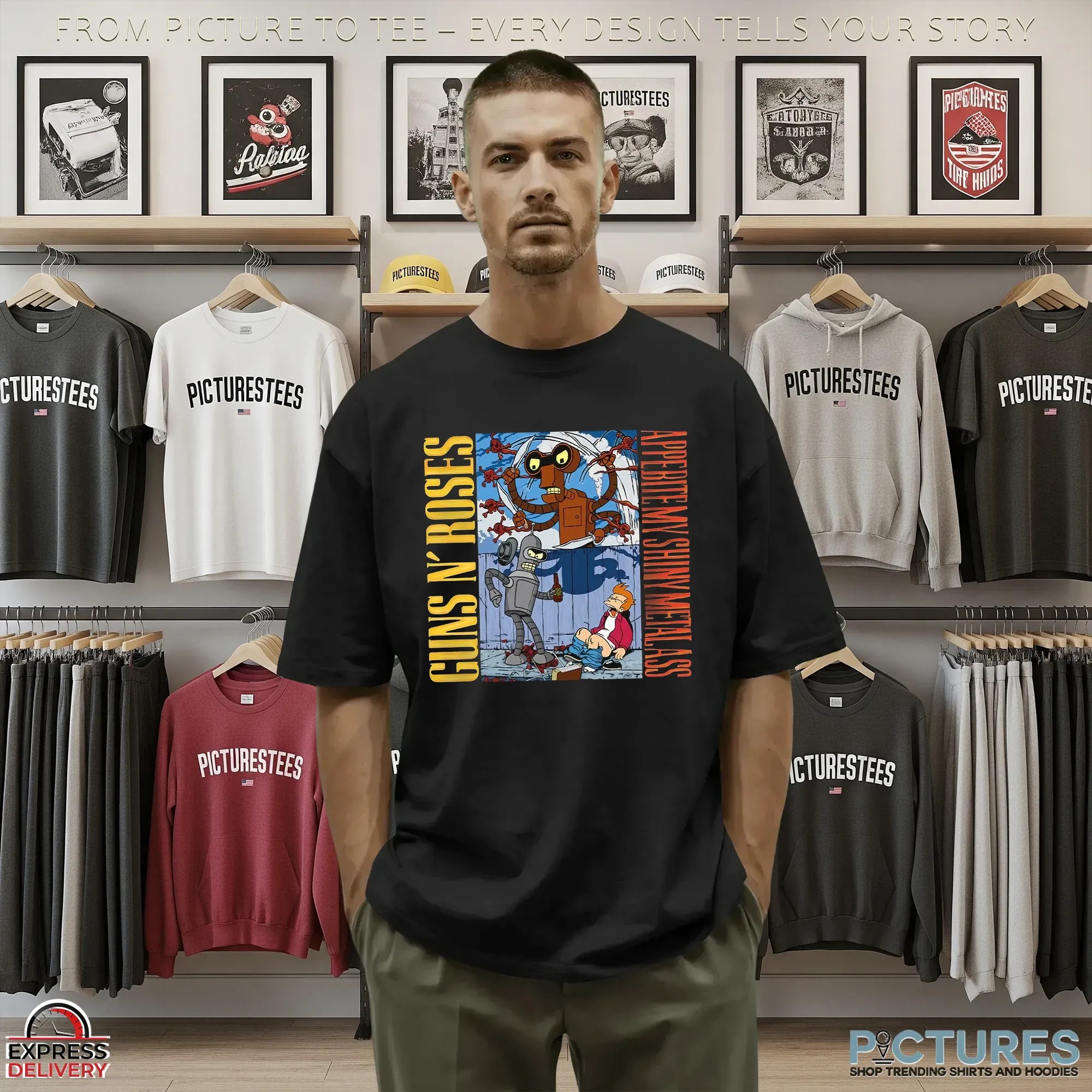 Guns N’ Roses Appebite My Shiny Metal Ass Unisex Graphic T Shirt