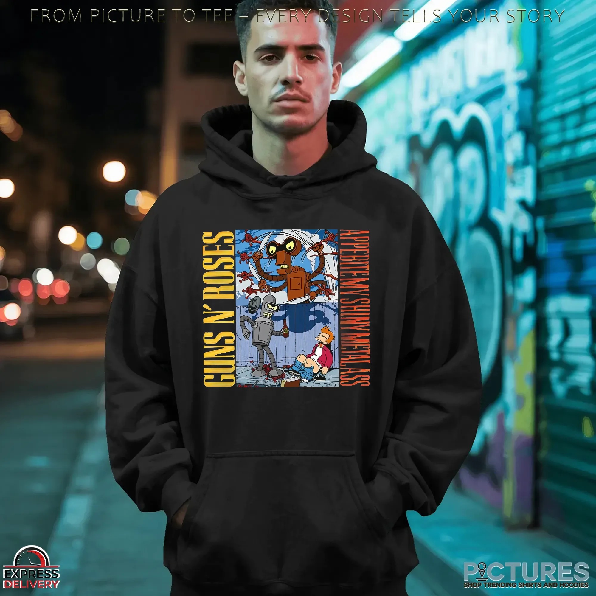 Guns N’ Roses Appebite My Shiny Metal Ass Unisex Graphic T Shirt