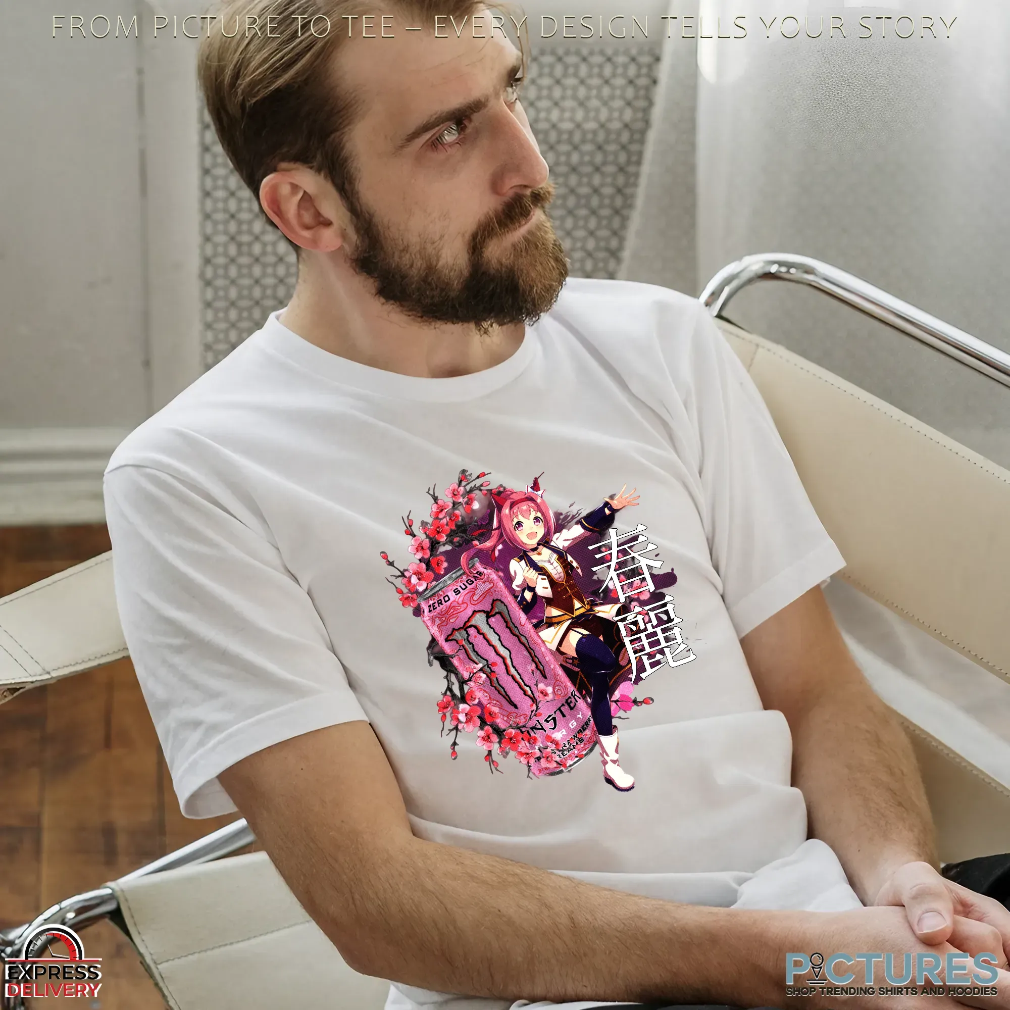 Haru Urara Uma Musume Sakura Monster Energy Anime T Shirtfdsaf Haru Urara Uma Musume Sakura Monster Energy Anime T Shirt 3 Picturestees Customized Gifts