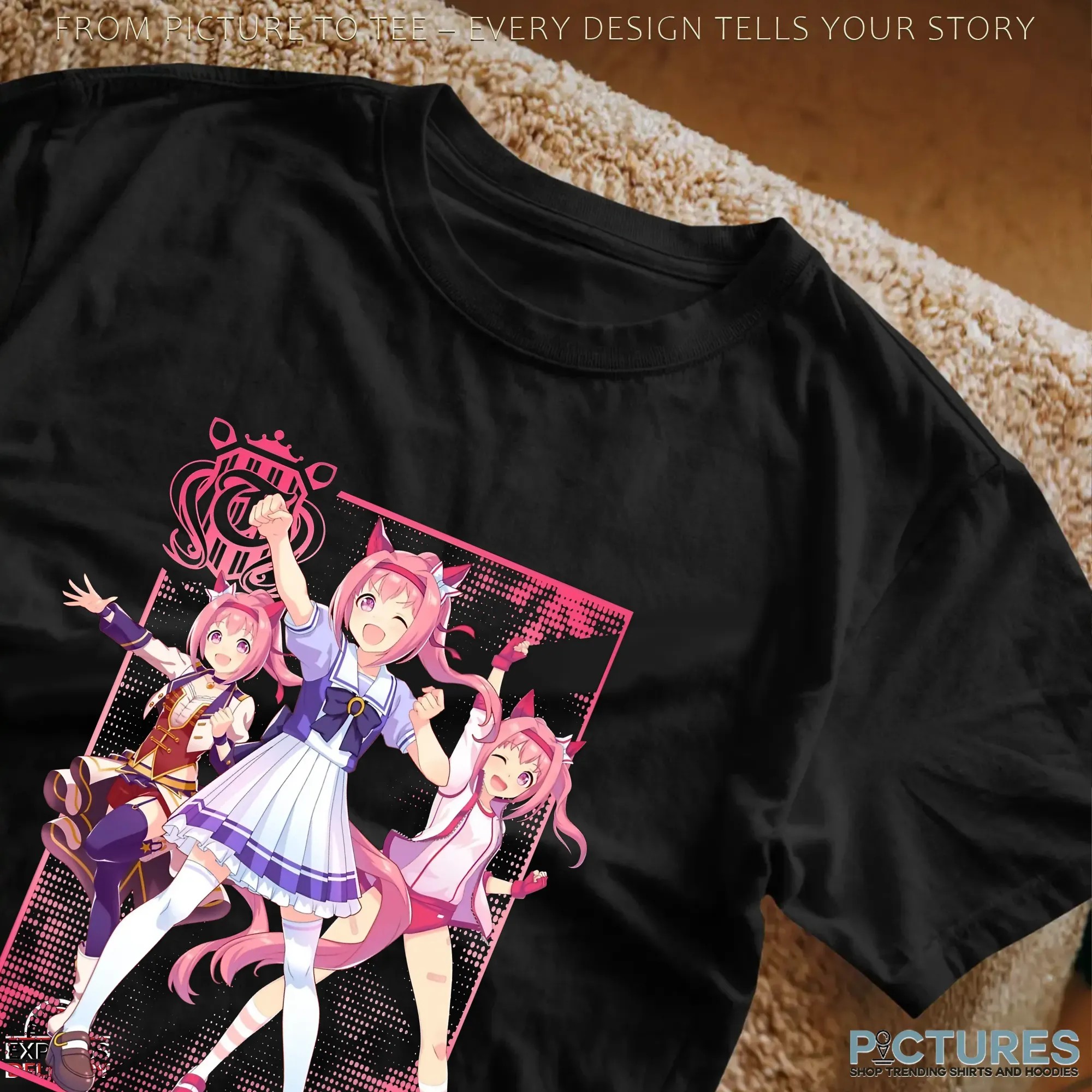 Haru Urara Multi Pink Outfit Uma Musume Pretty Derby Anime T Shirt Haru Urara Multi Pink Outfit Uma Musume Pretty Derby Anime T Shirt