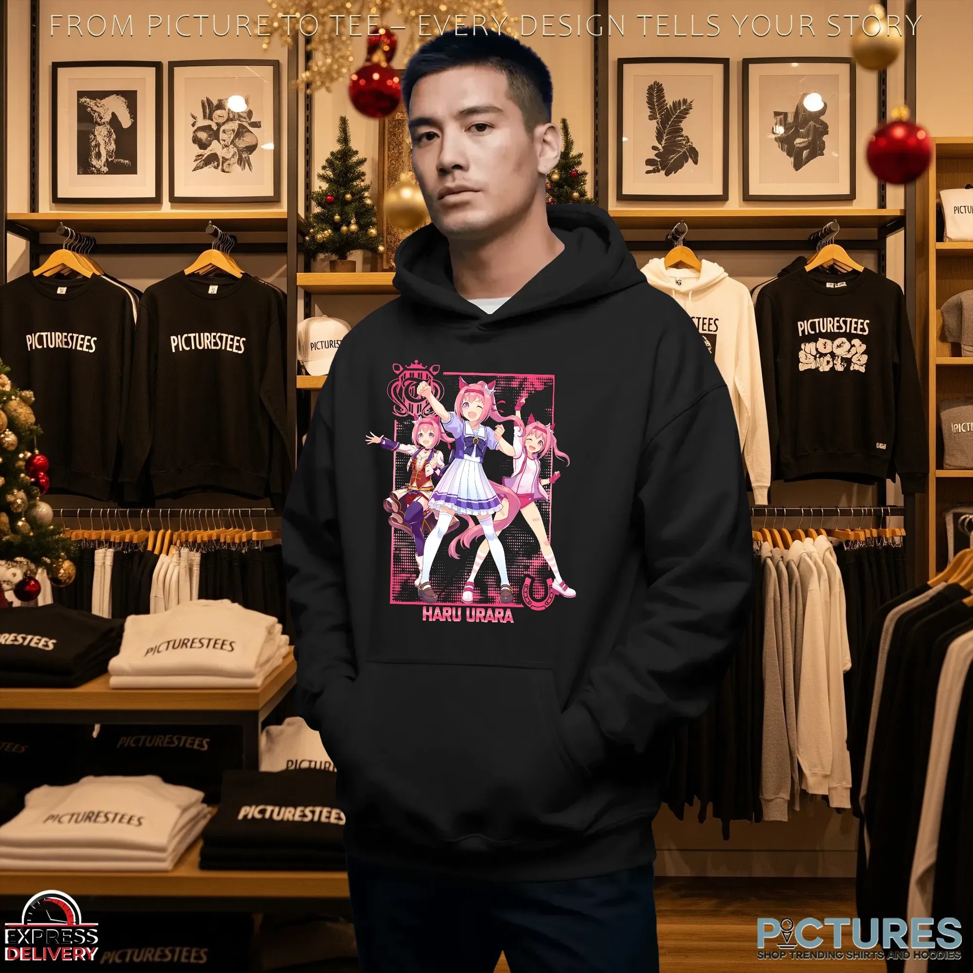 Haru Urara Multi Pink Outfit Uma Musume Pretty Derby Anime T Shirt Haru Urara Multi Pink Outfit Uma Musume Pretty Derby Anime T Shirt