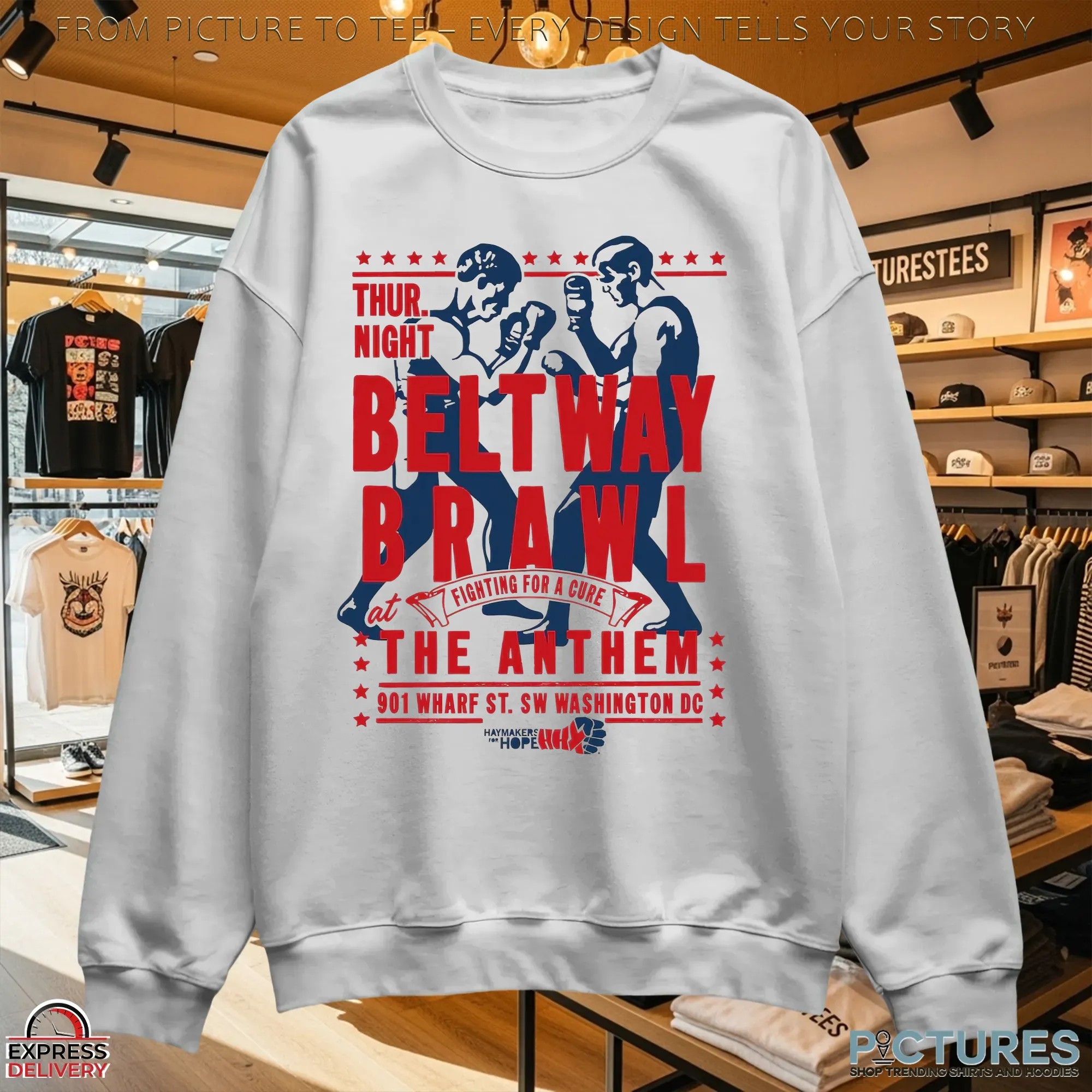 Haymakers For Hope Beltway Brawl Fighting For A Cure T Shirt