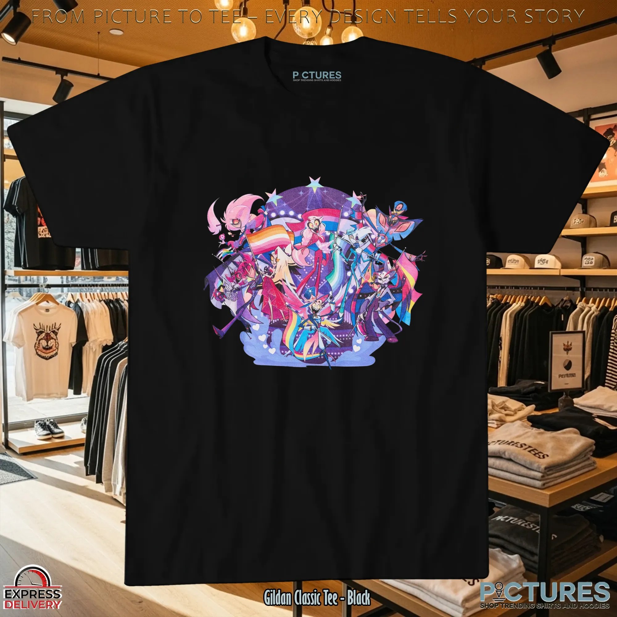 Hazbin Hotel Pride LGBTQIA+ T Shirt