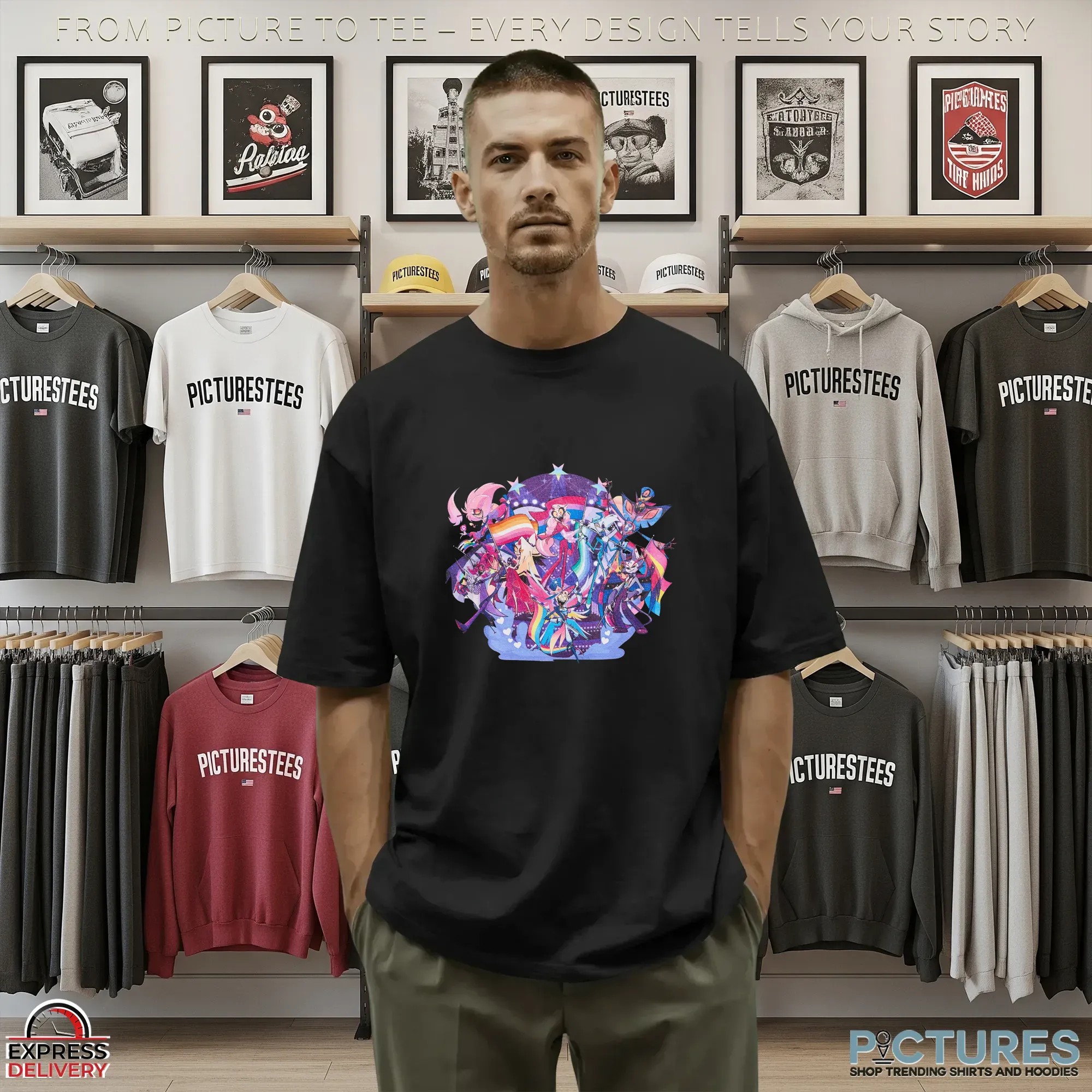 Hazbin Hotel Pride LGBTQIA+ T Shirt Hazbin Hotel Pride LGBTQIA+ T Shirt