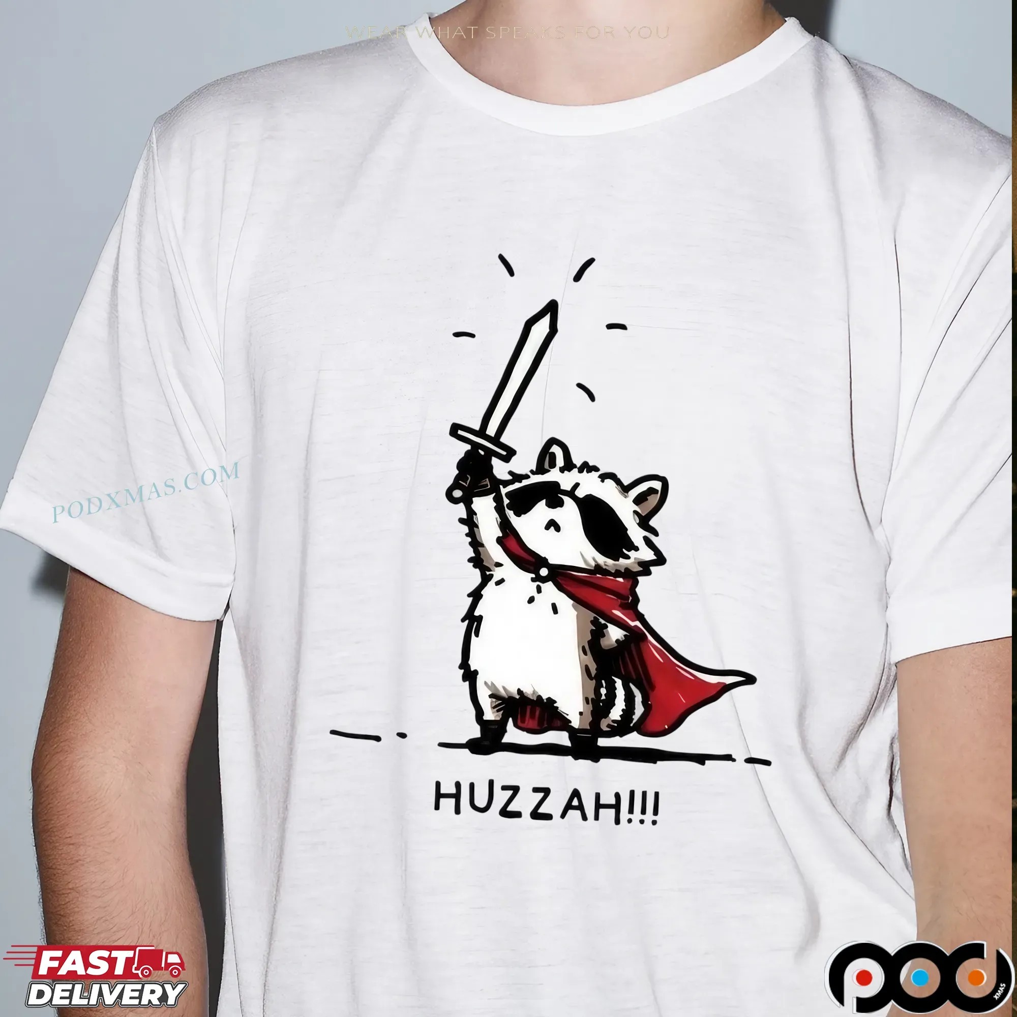 Heroic Raccoon Brave Animal T Shirt