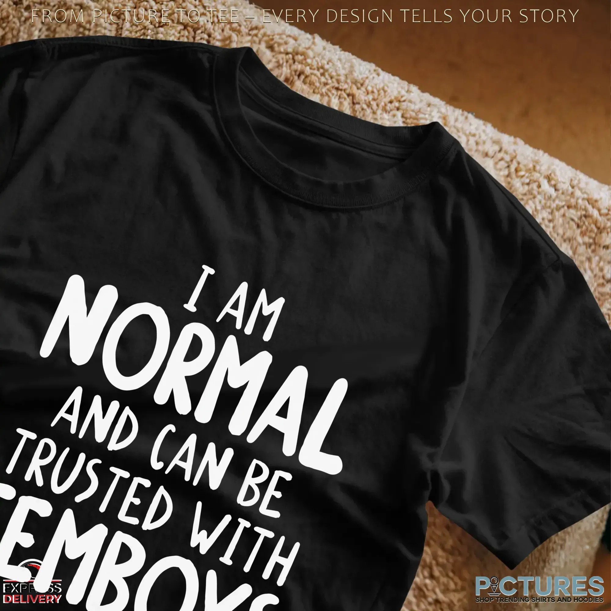 I Am Normal And Can Be Trusted With Femboys T Shirt