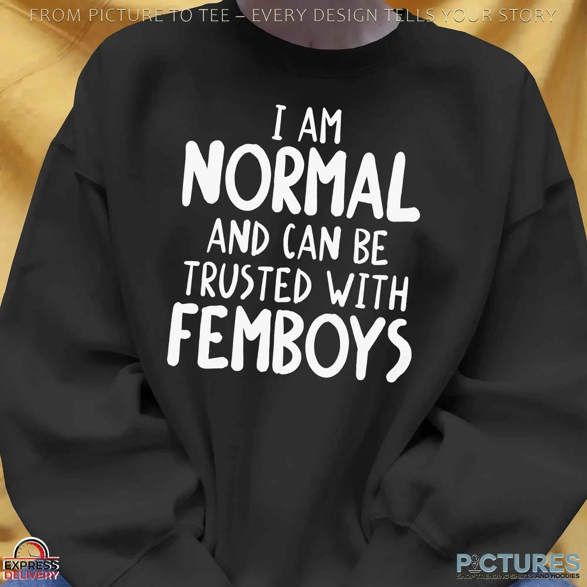 I Am Normal And Can Be Trusted With Femboys T Shirt