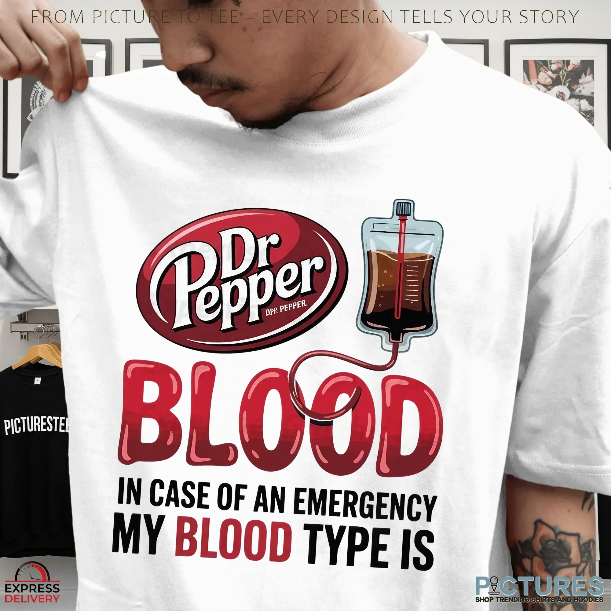 In Case Of And Emergency My Blood Type Is Dr Pepper T Shirt