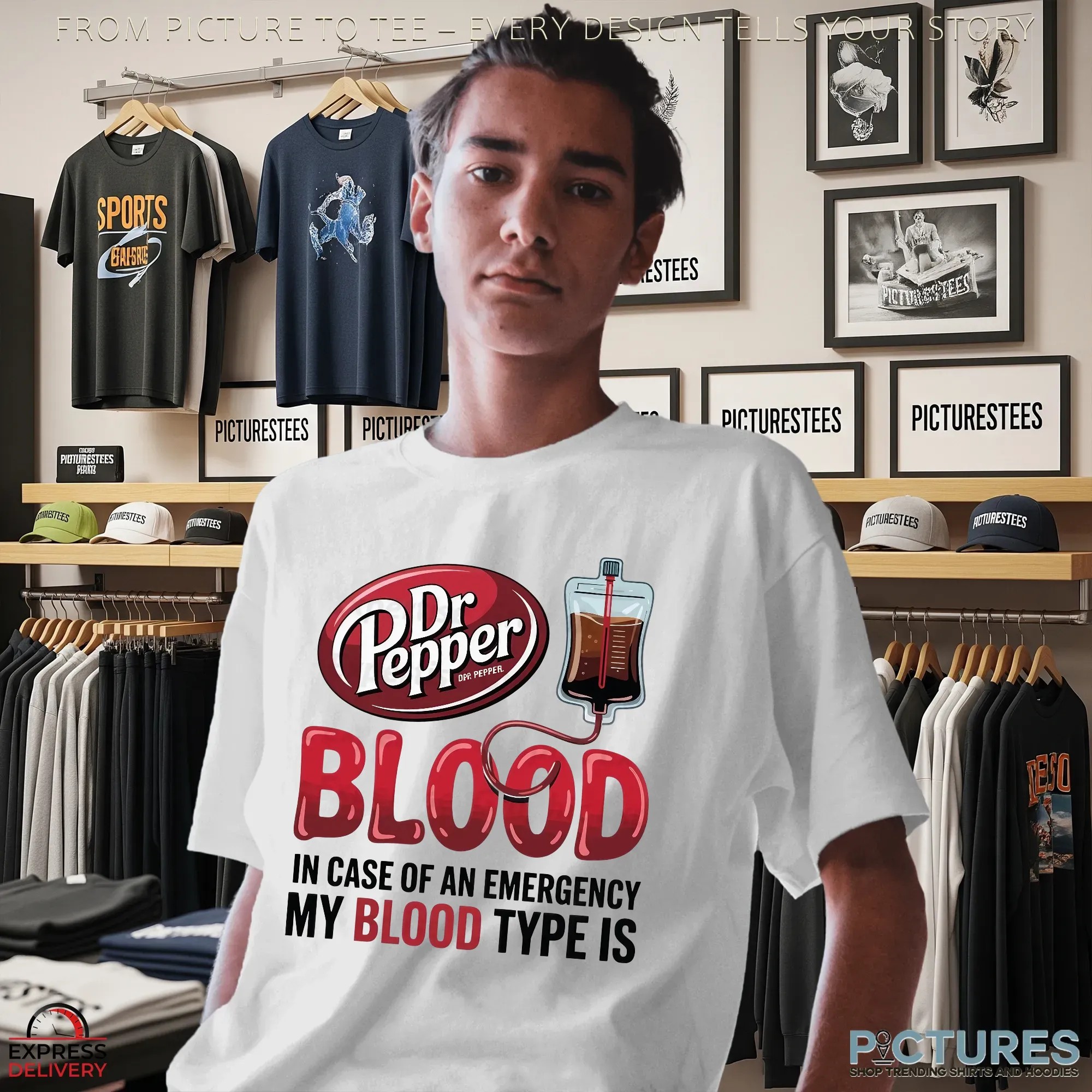In Case Of And Emergency My Blood Type Is Dr Pepper T Shirt