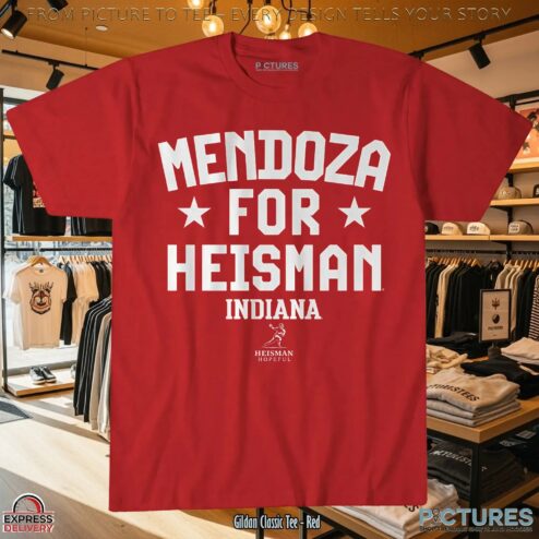 Indiana Hoosiers Football Student Athlete Mendoza for Heisman T Shirt