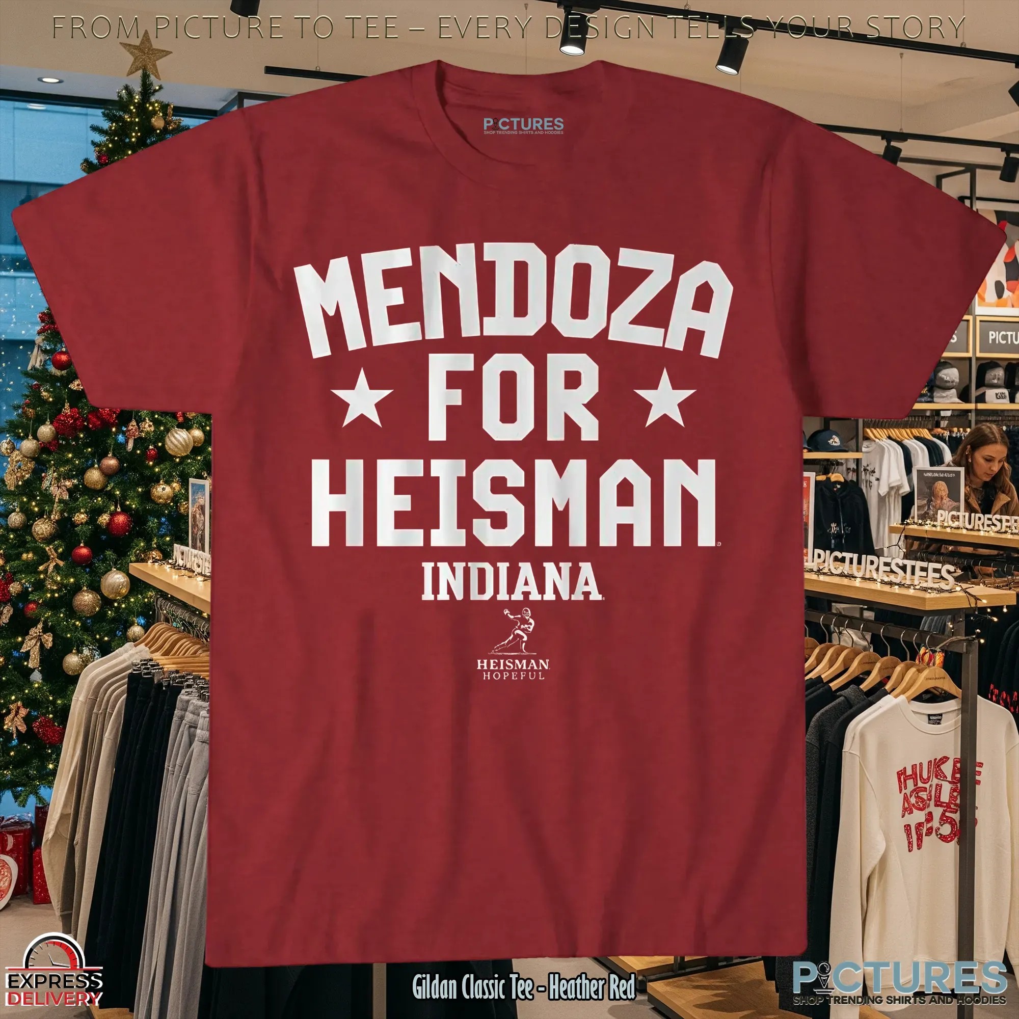 Indiana Hoosiers Football Student Athlete Mendoza for Heisman T Shirt