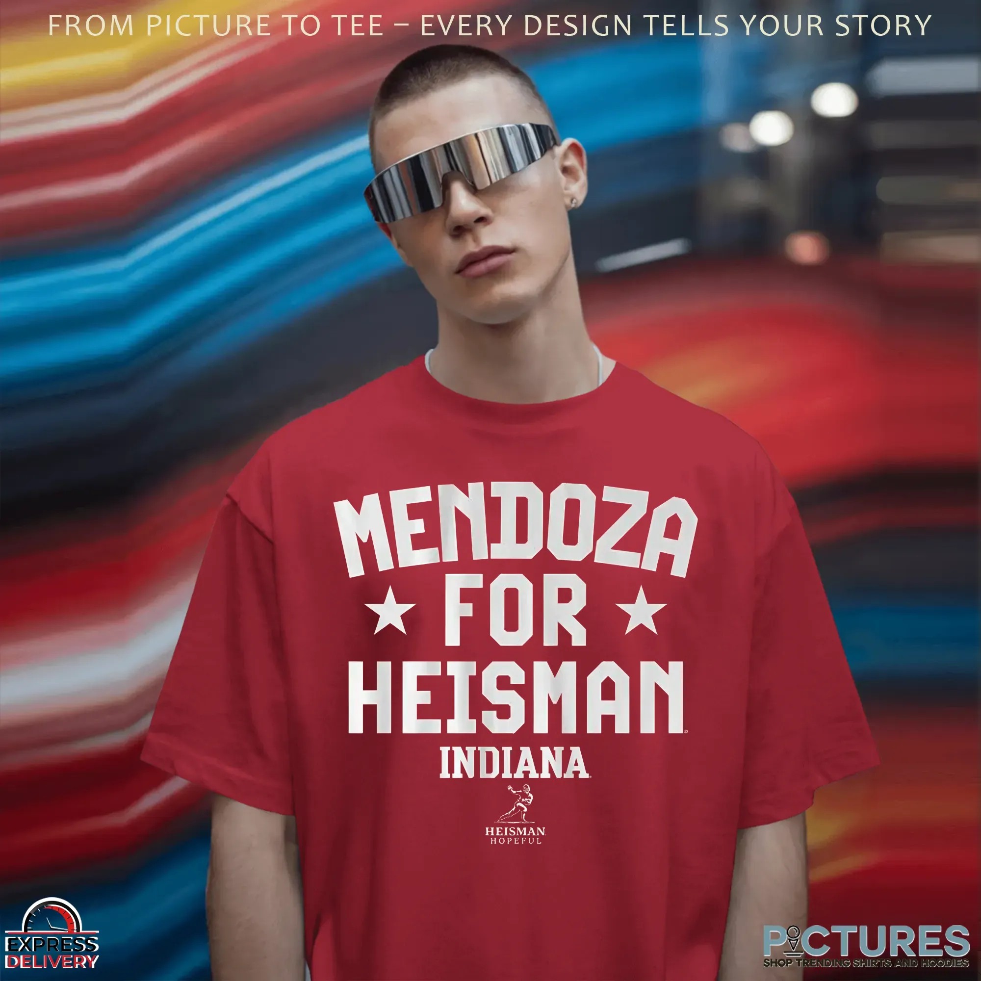 Indiana Hoosiers Football Student Athlete Mendoza for Heisman T Shirt