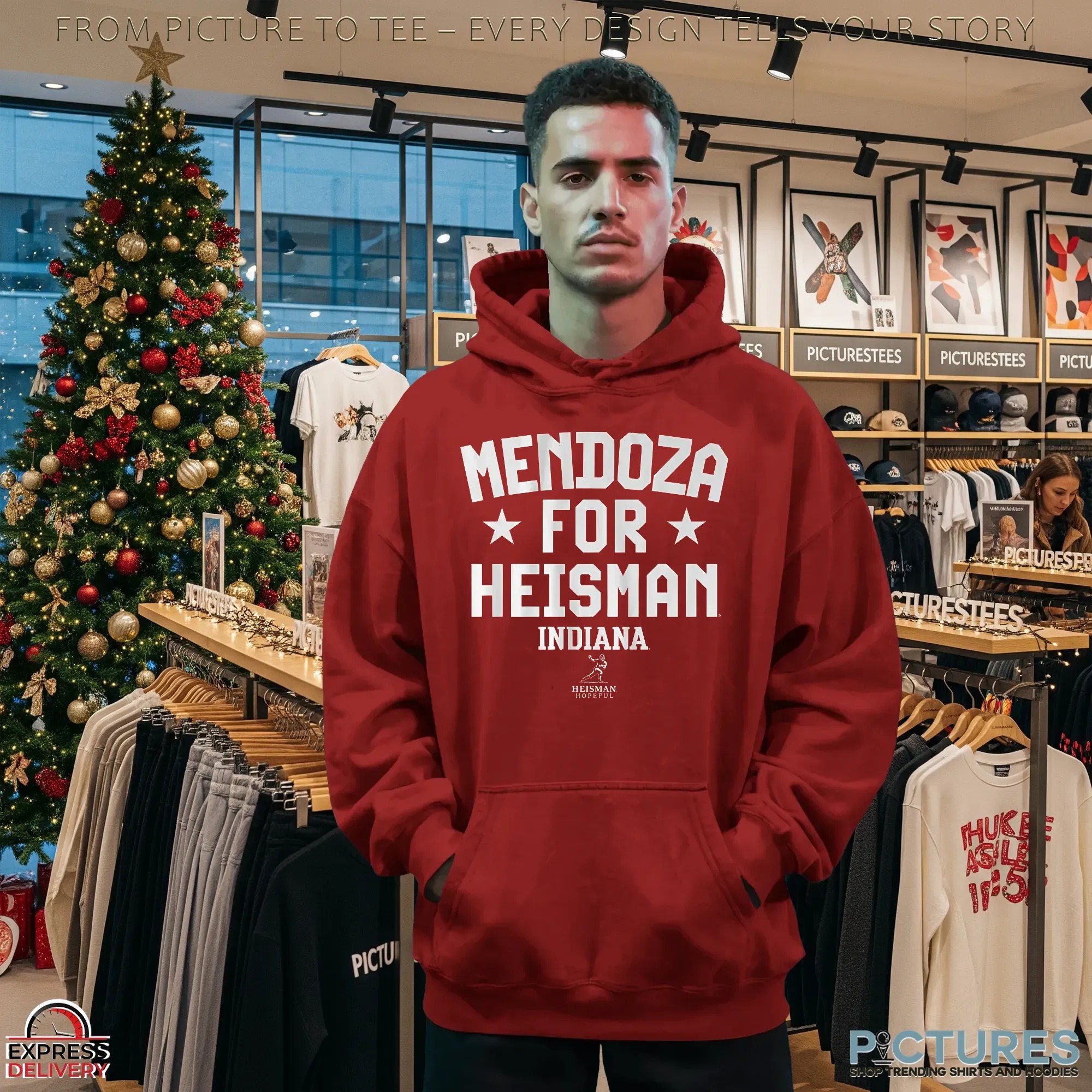 Indiana Hoosiers Football Student Athlete Mendoza for Heisman T Shirt
