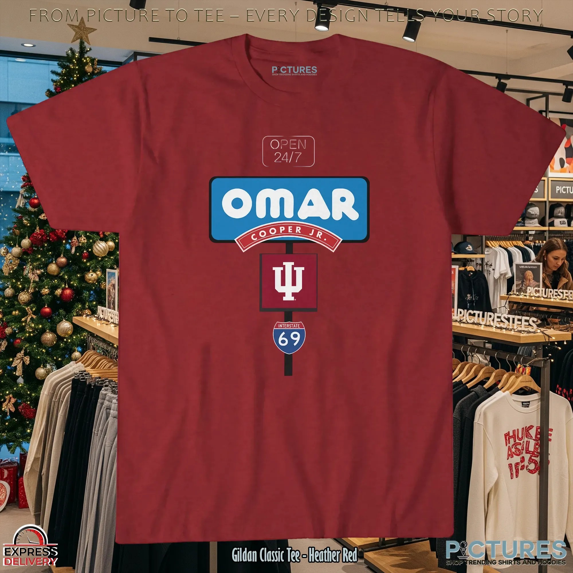Indiana Hoosiers Omar Cooper Jr Crimson Open 24 7 T Shirt