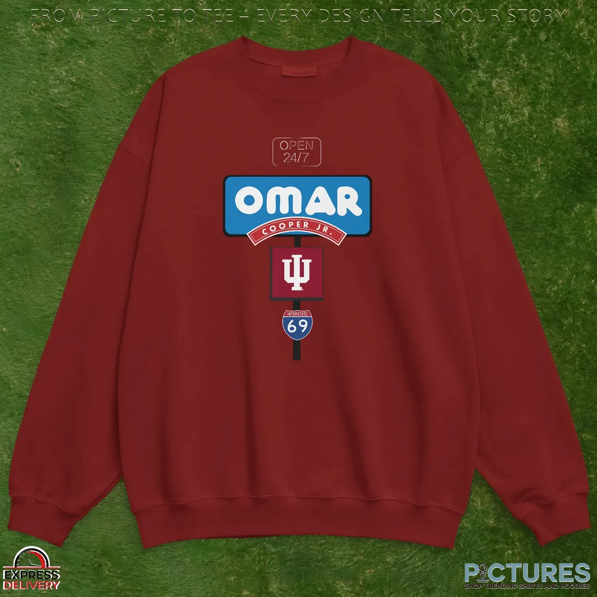 Indiana Hoosiers Omar Cooper Jr Crimson Open 24 7 T Shirt