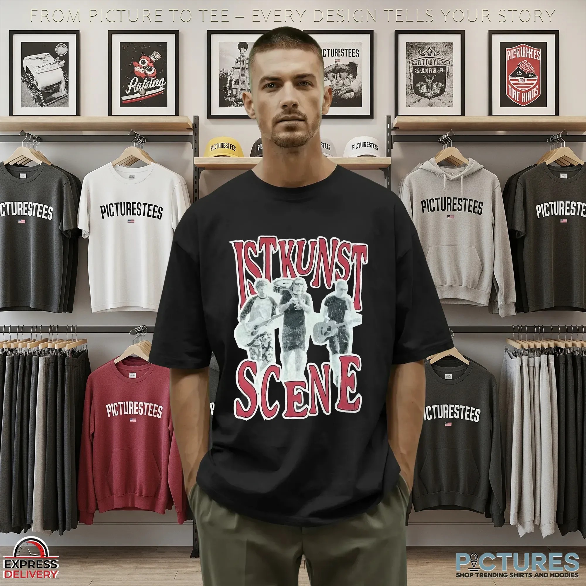 Istkunst Scene Vintage Bootleg T Shirt