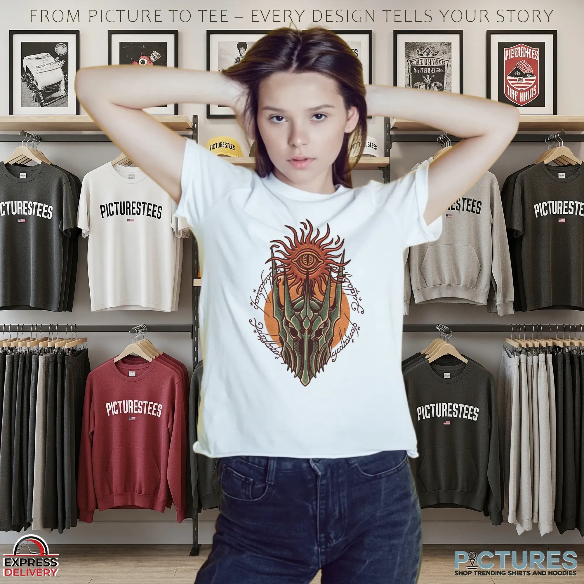 J.R.R. Tolkien's The Lord of the Rings Helmet of Sauron T Shirt