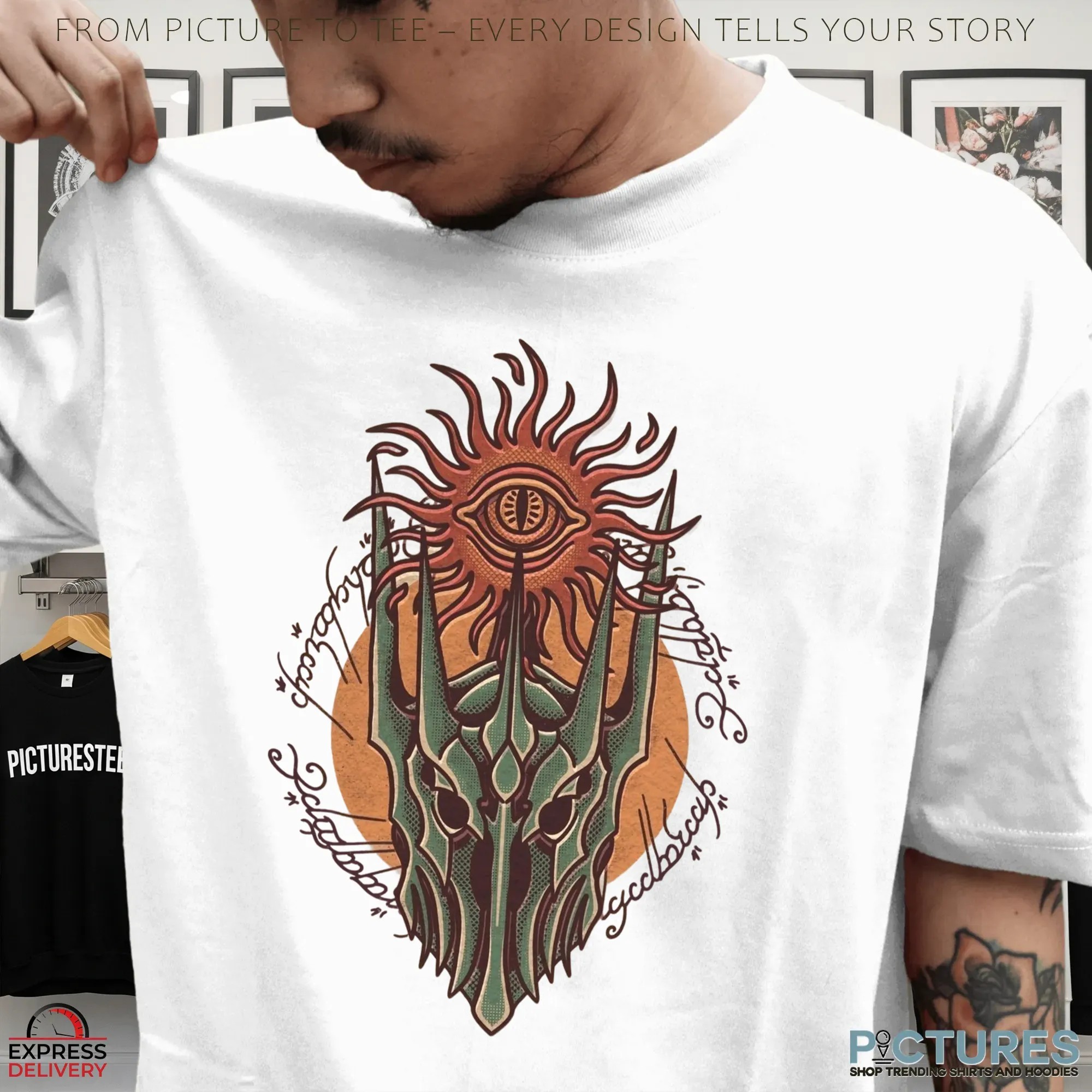 J.R.R. Tolkien's The Lord of the Rings Helmet of Sauron T Shirt