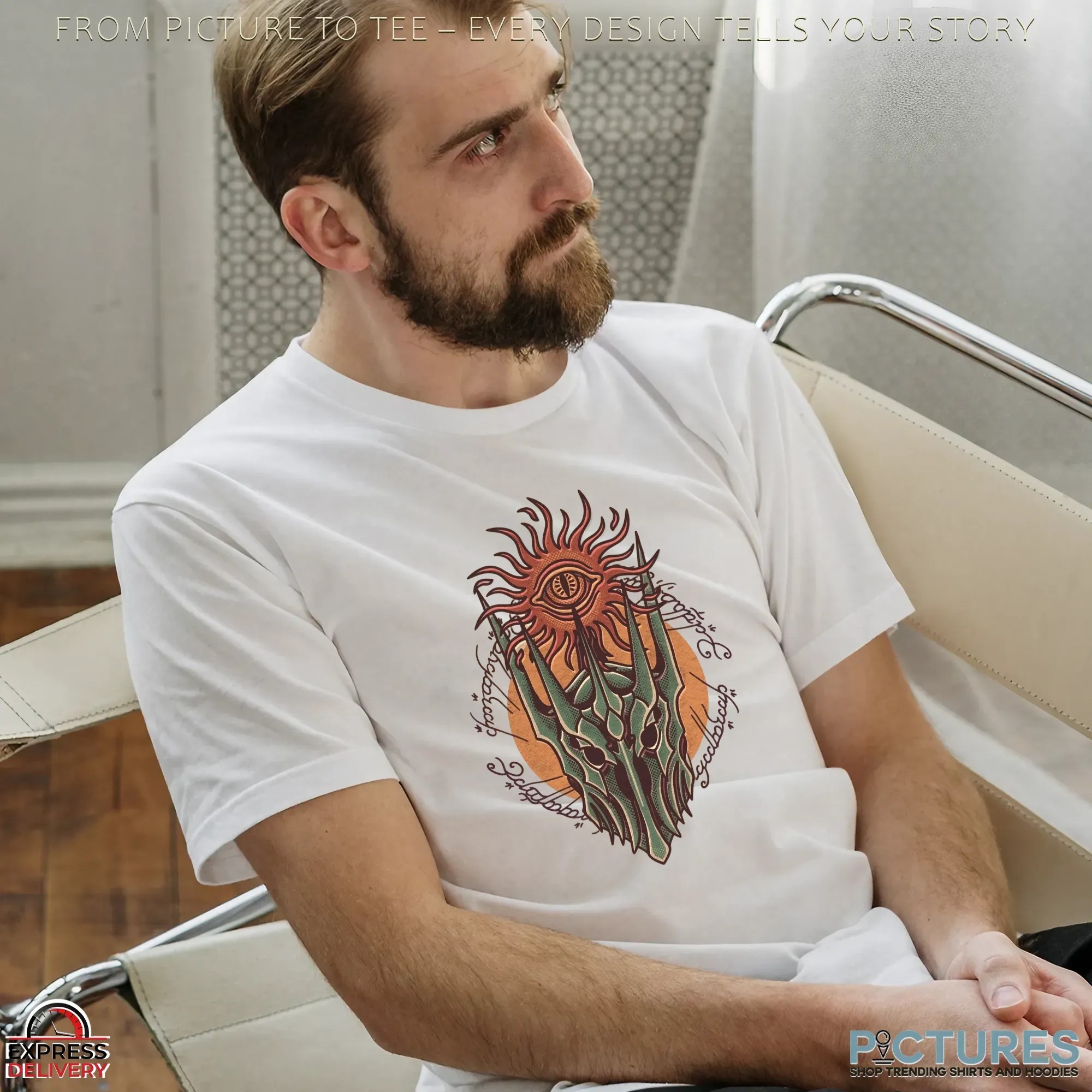 J.R.R. Tolkien's The Lord of the Rings Helmet of Sauron T Shirt