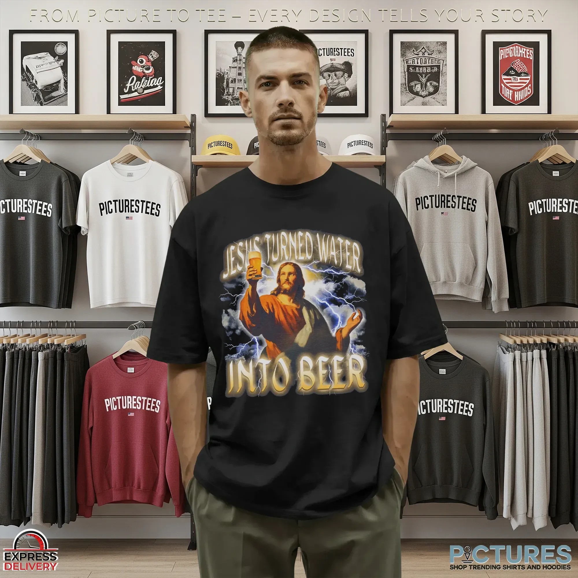 Jesus Turned Water Into Beer Bootleg T Shirt