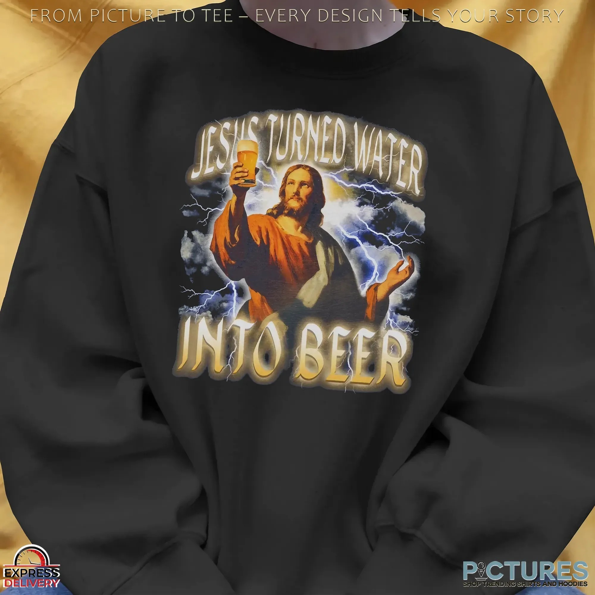 Jesus Turned Water Into Beer Bootleg T Shirt Jesus Turned Water Into Beer Bootleg T Shirt