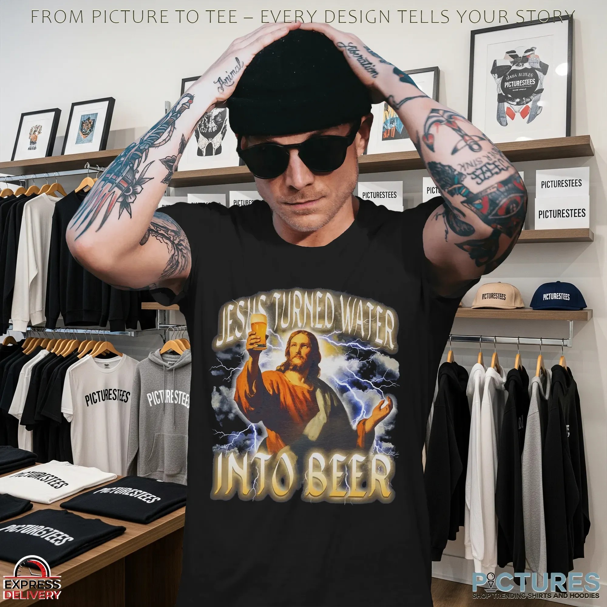 Jesus Turned Water Into Beer Bootleg T Shirt Jesus Turned Water Into Beer Bootleg T Shirt