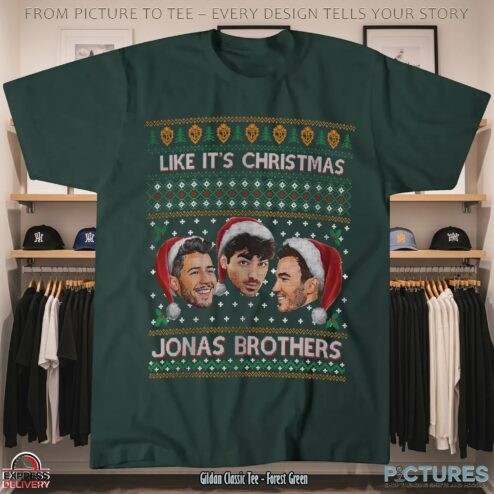 Jobros Like It's Christmas Ugly Christmas Jonas Brother Boy Band T Shirt