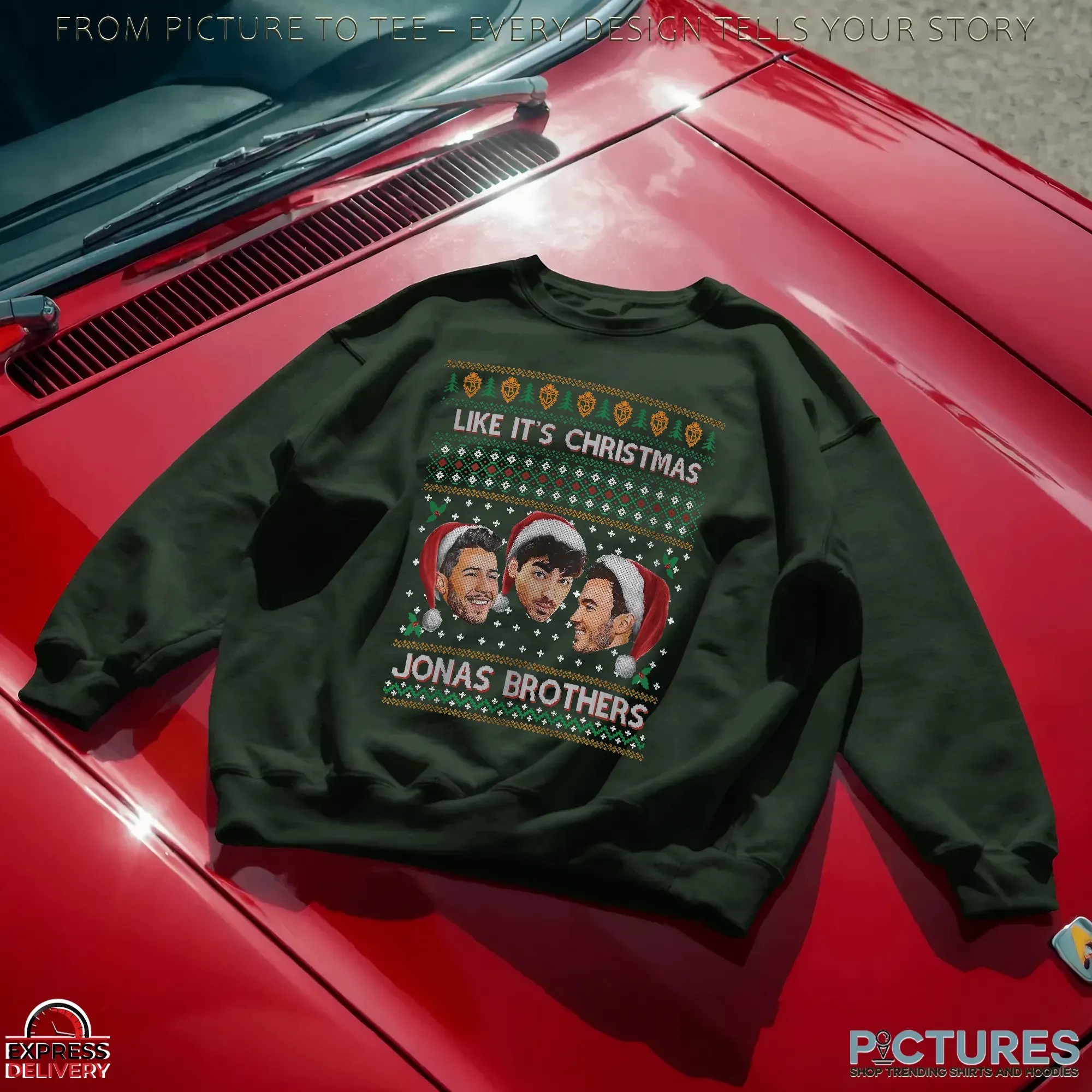Jobros Like It's Christmas Ugly Christmas Jonas Brother Boy Band T Shirt Jobros Like It's Christmas Ugly Christmas Jonas Brother Boy Band T Shirt