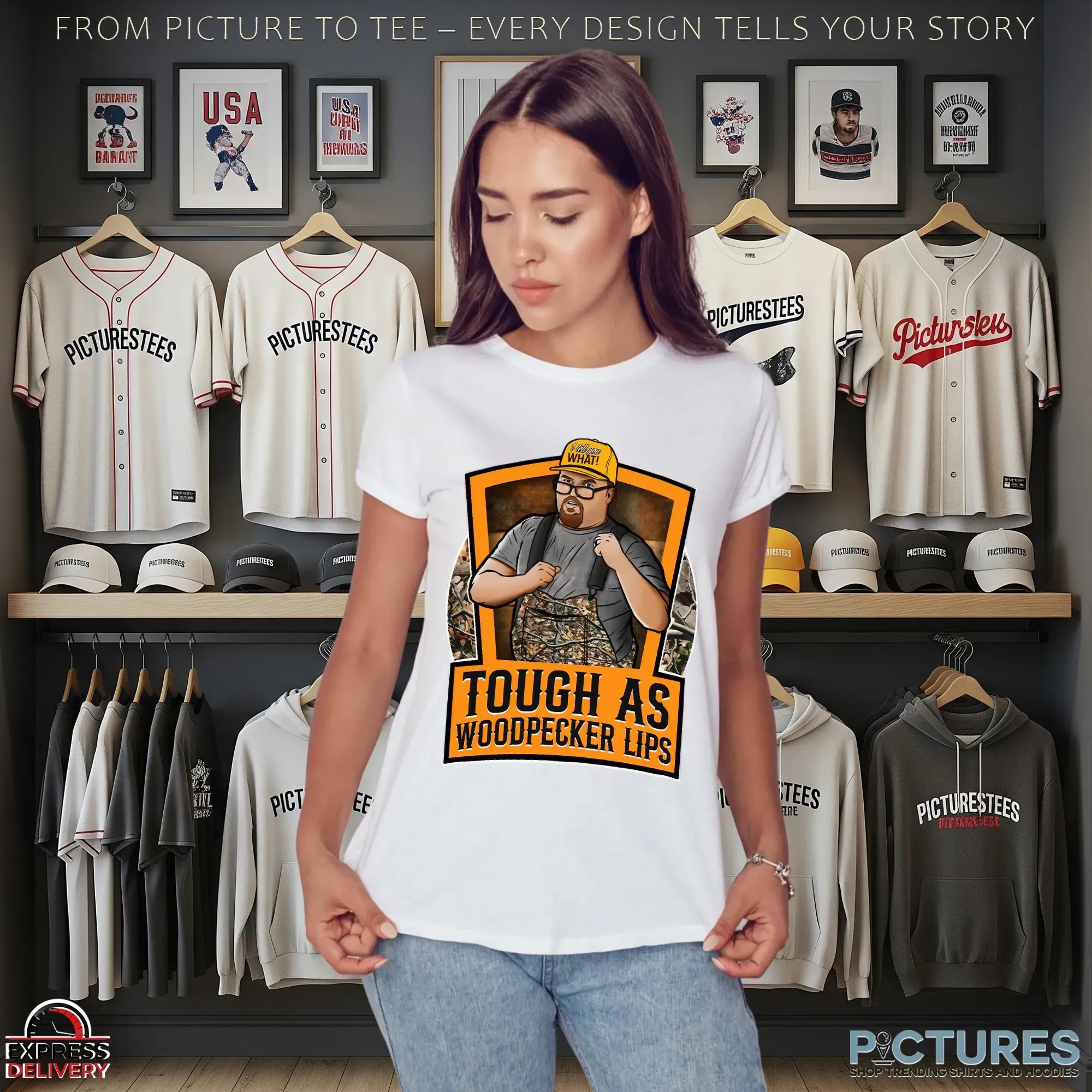 Justin Stagner Tough As Woodpecker Lips T Shirt