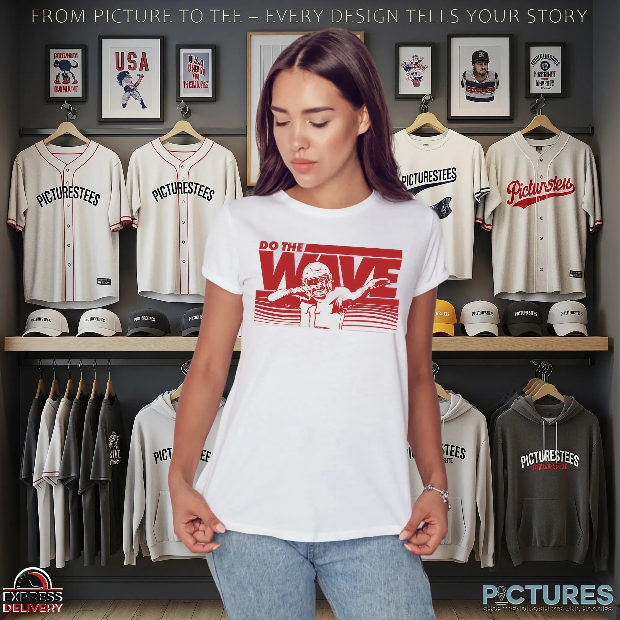 Kansas City Chiefs Football Xavier Worthy Do The Wave T Shirt