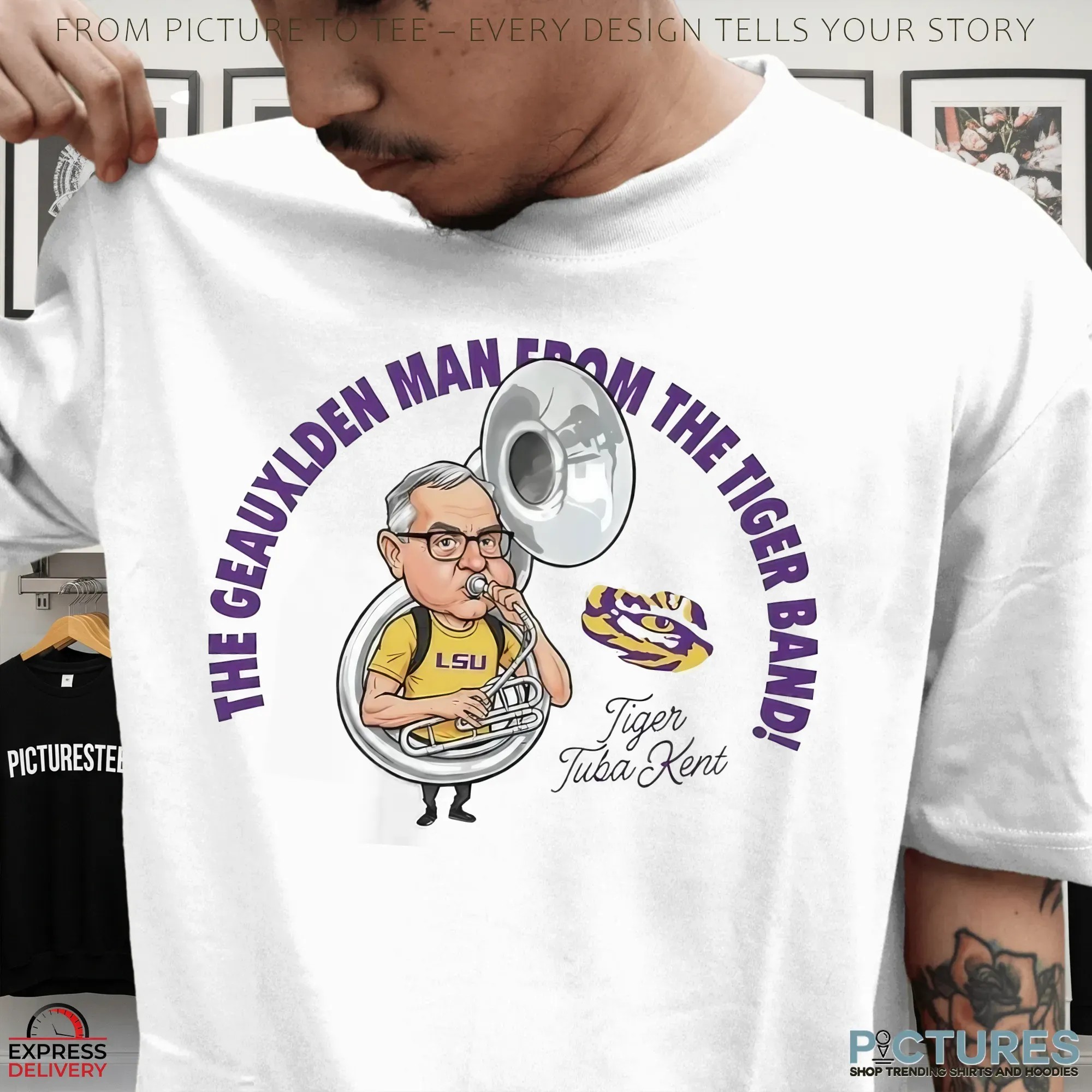 Kent Broussard The Geauxlden Man From The Tiger Band T Shirt